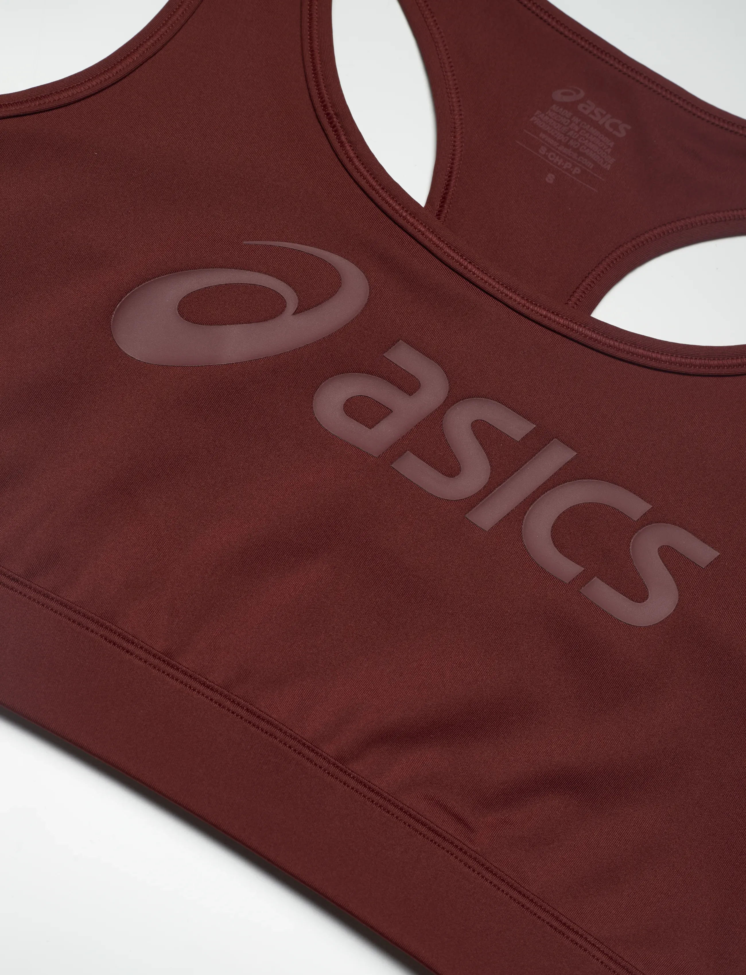 Asics - ESSENTIAL ASICS LOGO PADLESS BRA - clothes - singed red - 2
