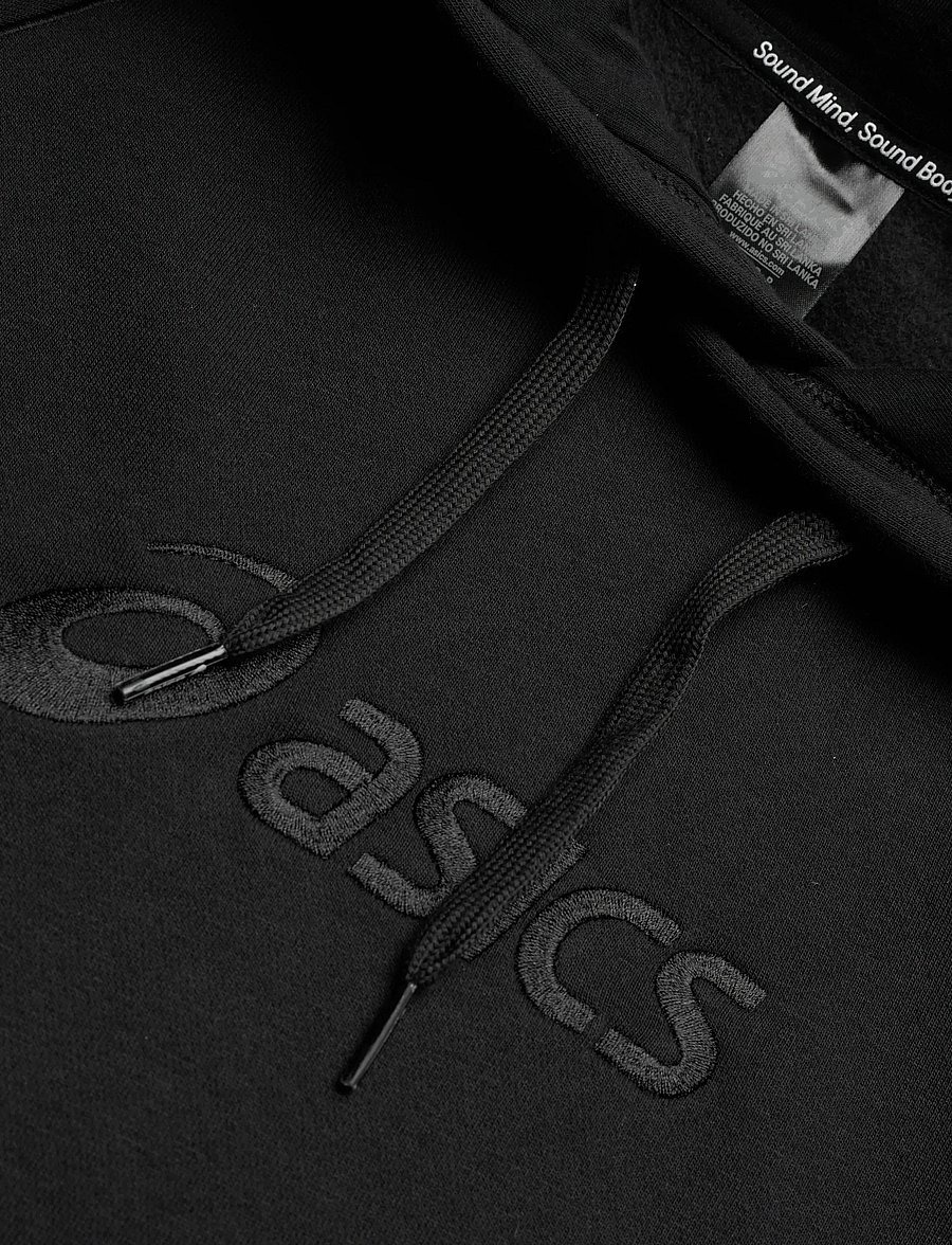 Asics - ASICS LOGO FLEECE PULLOVER HOODIE - kapuzenpullover - performance black - 2