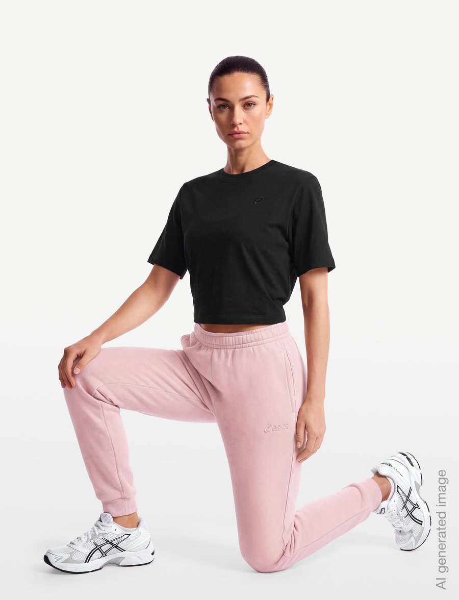 Asics - ASICS LOGO FLEECE PANT - trainingshosen - morganite - 3