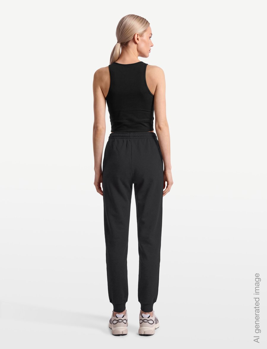 Asics - ASICS LOGO FLEECE PANT - trainingshosen - performance black - 4