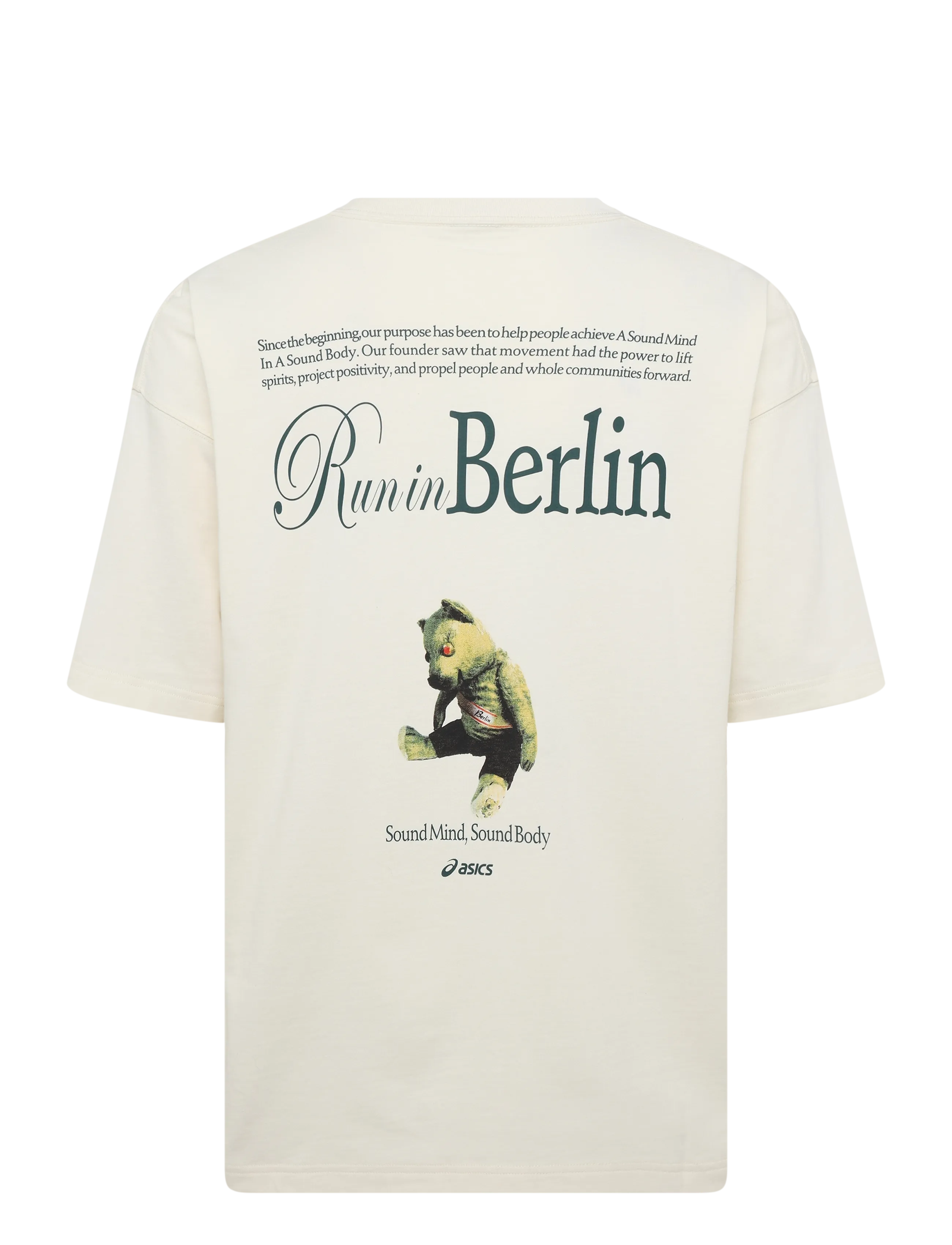 Asics - HERITAGE HEAVY COTTON RUN CITY TEE - cream/berlin - 1