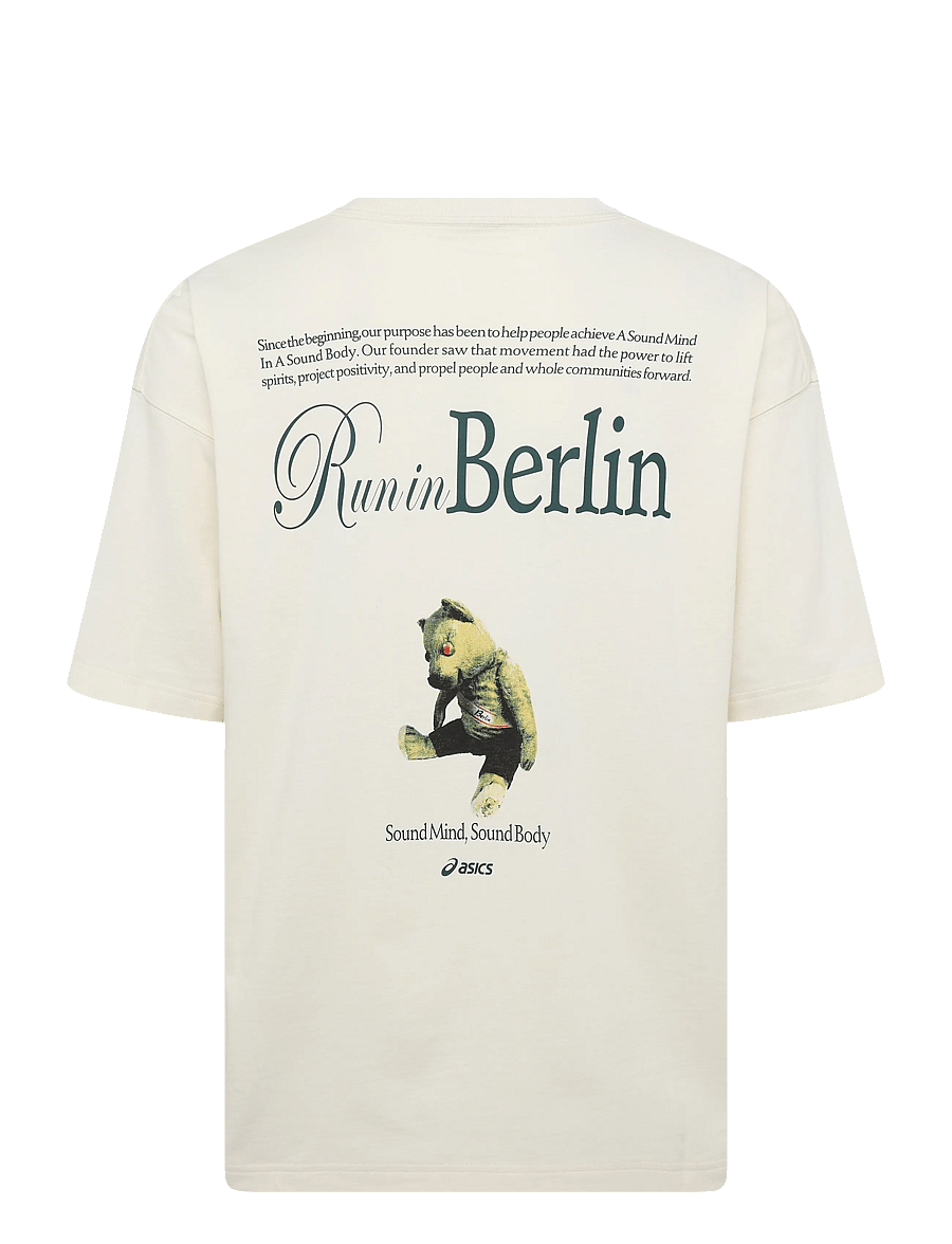 Asics - HERITAGE HEAVY COTTON RUN CITY TEE - cream/berlin - 1