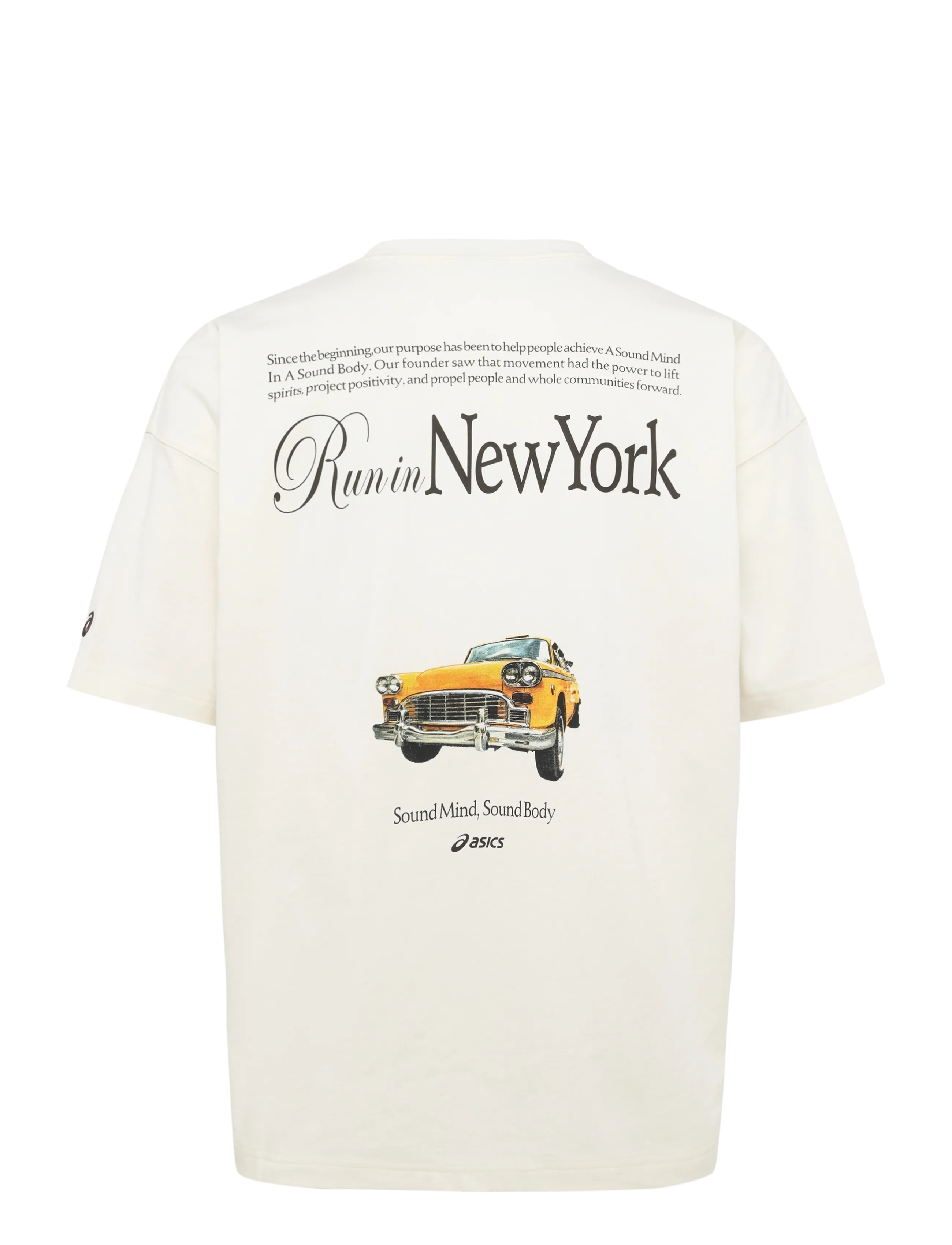 Asics - HERITAGE HEAVY COTTON RUN CITY TEE - cream/new york - 1