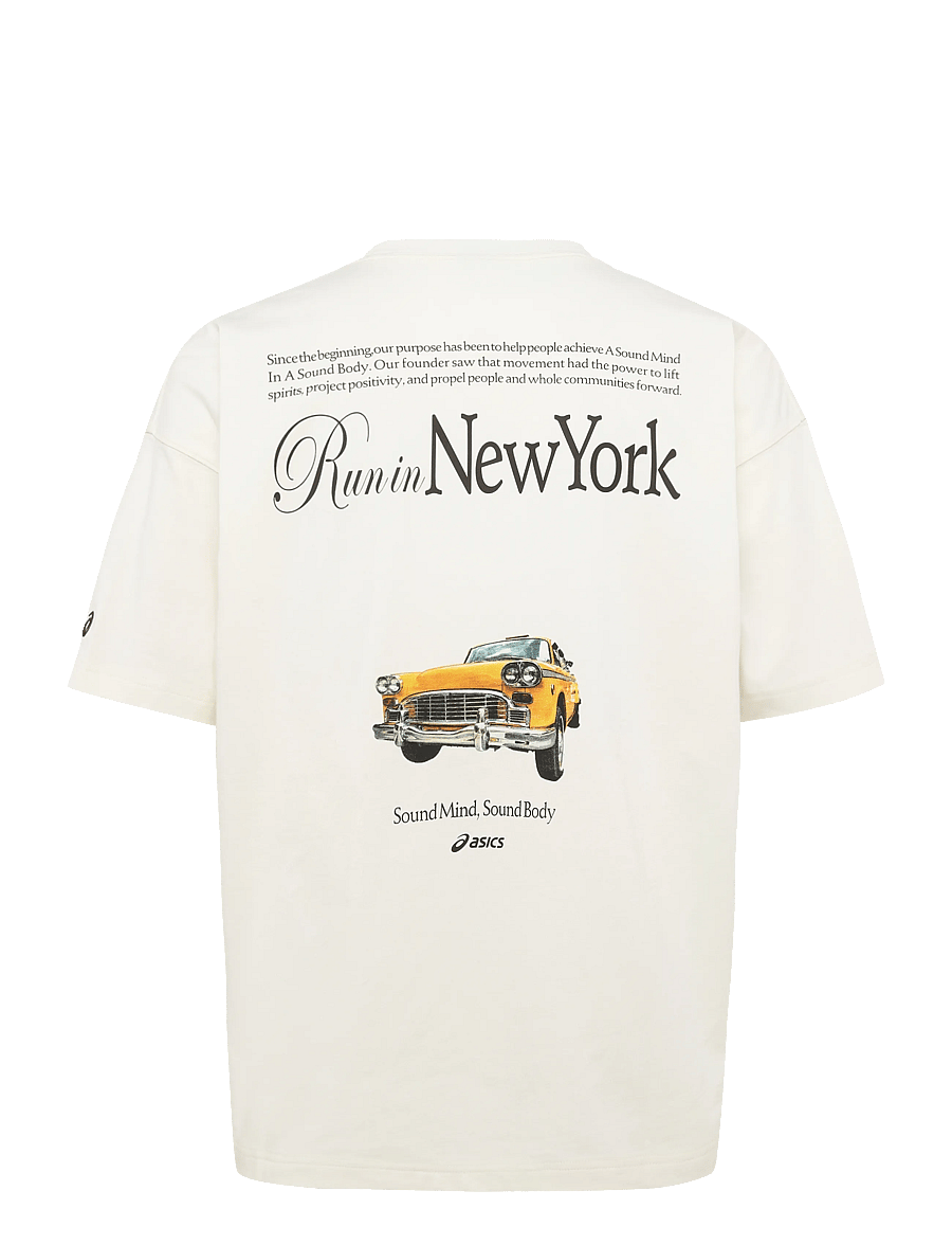 Asics - HERITAGE HEAVY COTTON RUN CITY TEE - cream/new york - 1