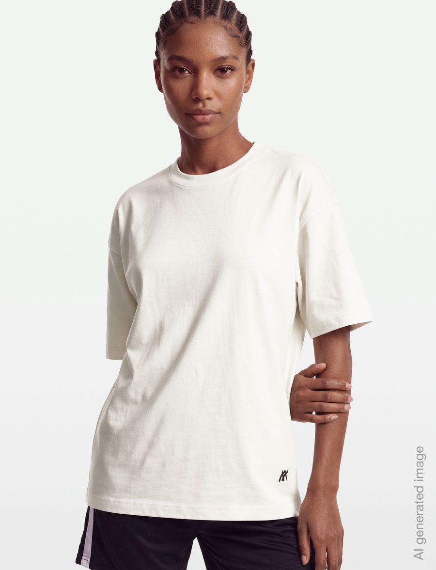Asics - HERITAGE HEAVY COTTON RUN CITY TEE - t-shirts - cream/new york - 3
