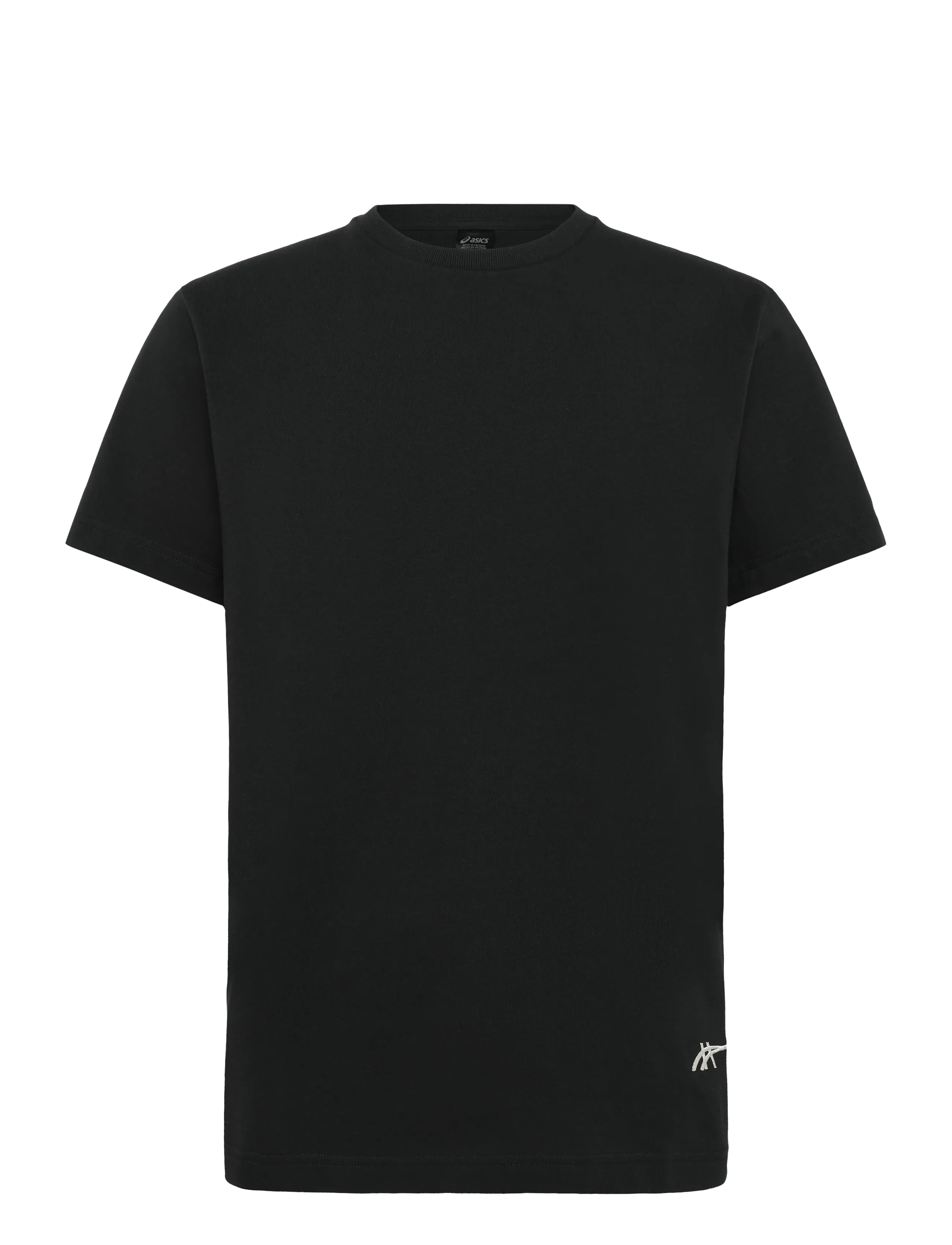 Asics HERITAGE HEAVY COTTON GRAPHIC TEE - Kleidung - PERFORMANCE BLACK/CREAM / black