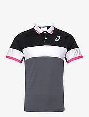 Asics - MEN MATCH POLO-SHIRT - short-sleeved t-shirts - performance black/carrier grey - 0