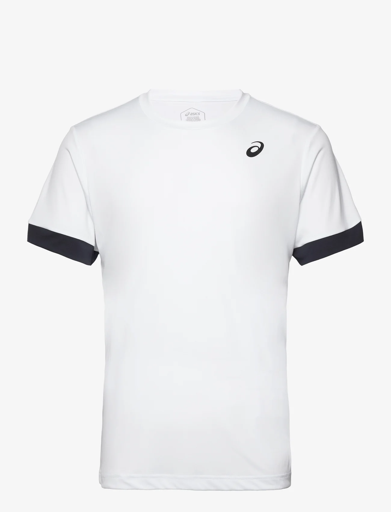 Asics - MEN COURT SS TOP - short-sleeved t-shirts - brilliant white/midnight - 0
