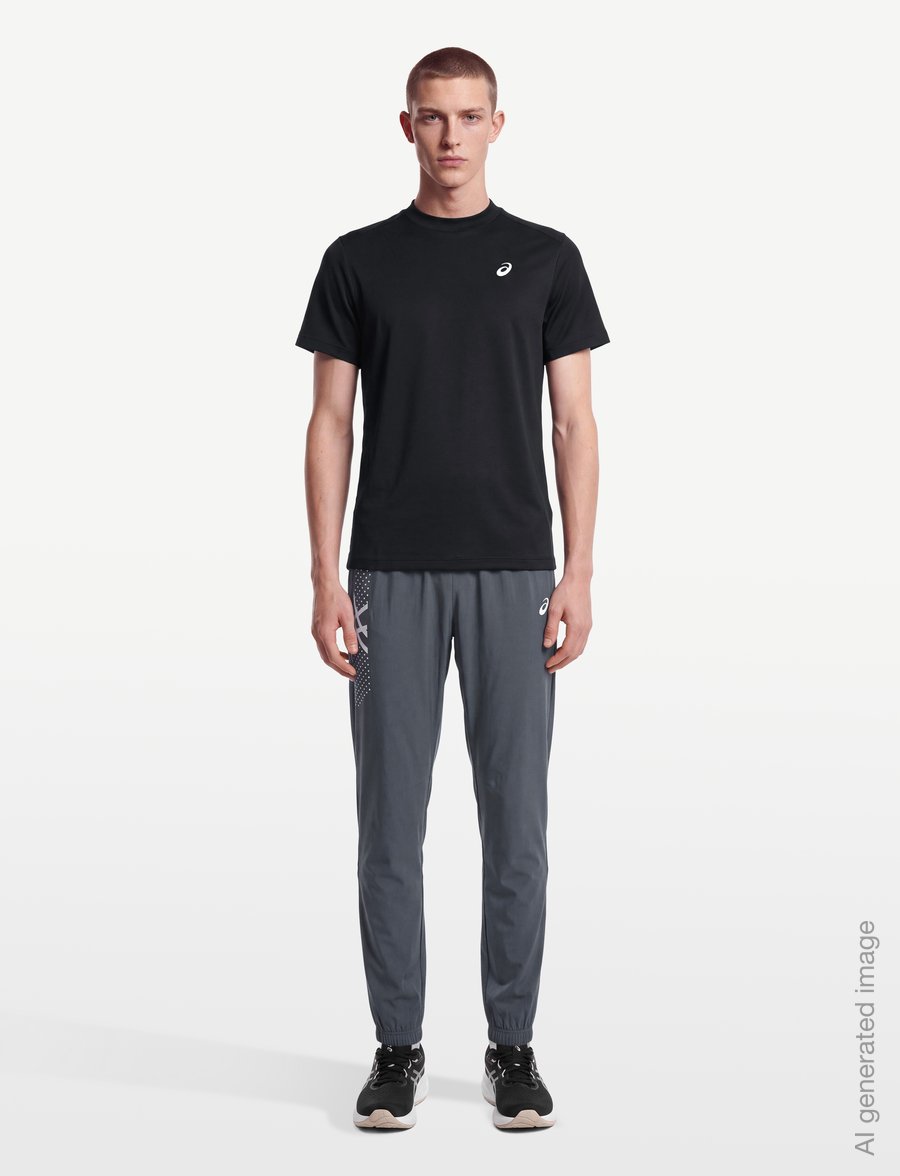 Asics - COURT SS TOP - t-shirts - performance black - 0