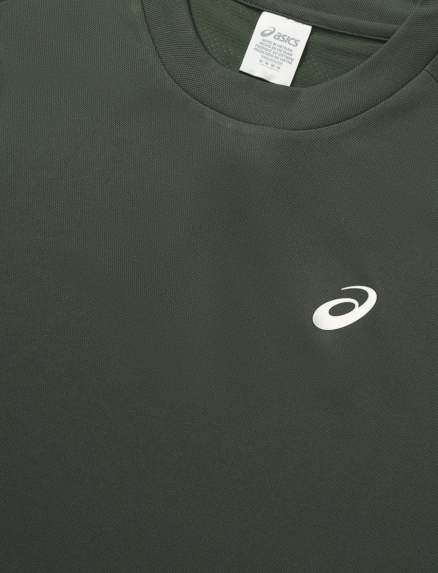 Asics - COURT SS TOP - t-shirts - vintage khaki - 2