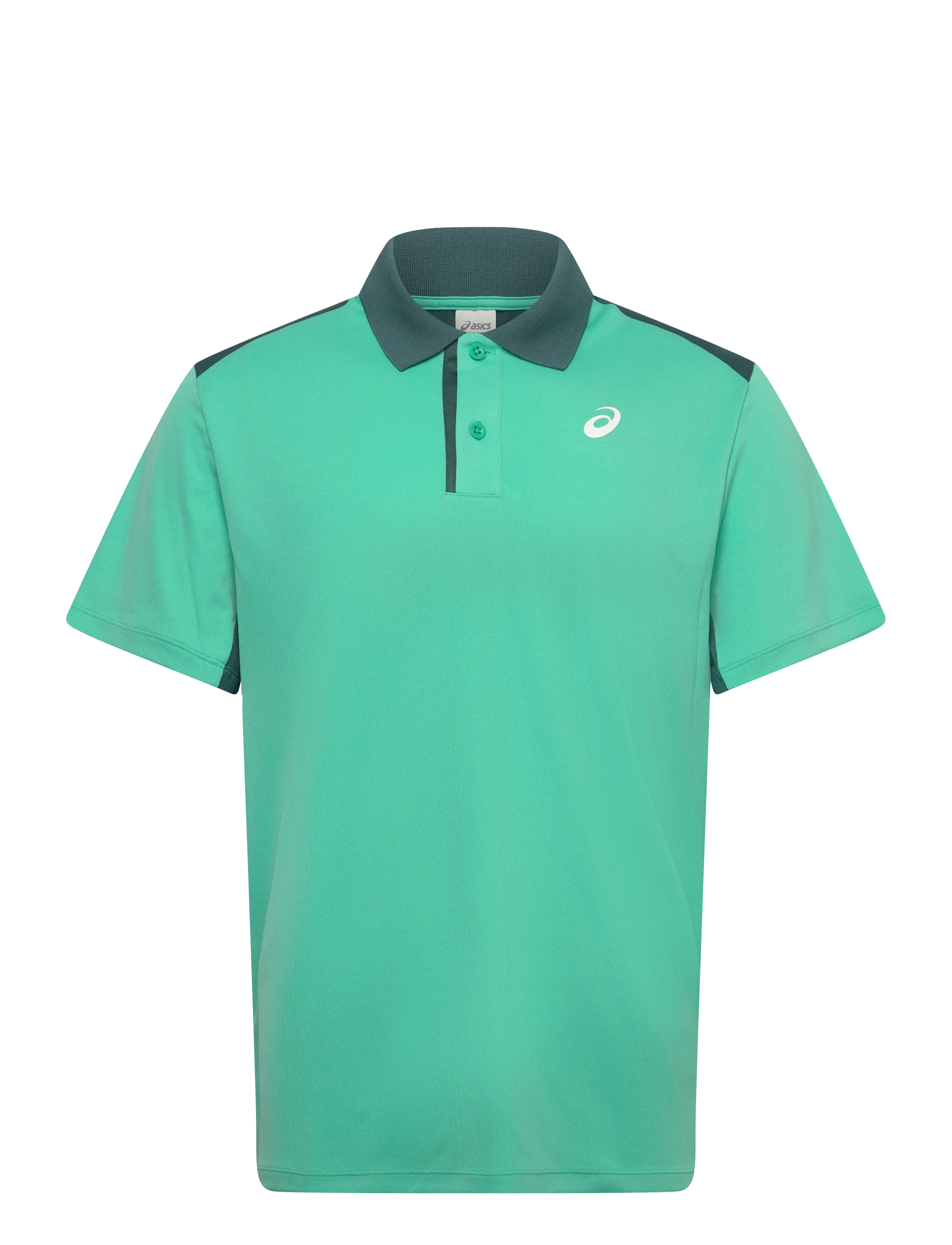 Asics Court Polo, L, Green, Sport Polos > Sport Short-sleeved Polos, Herre