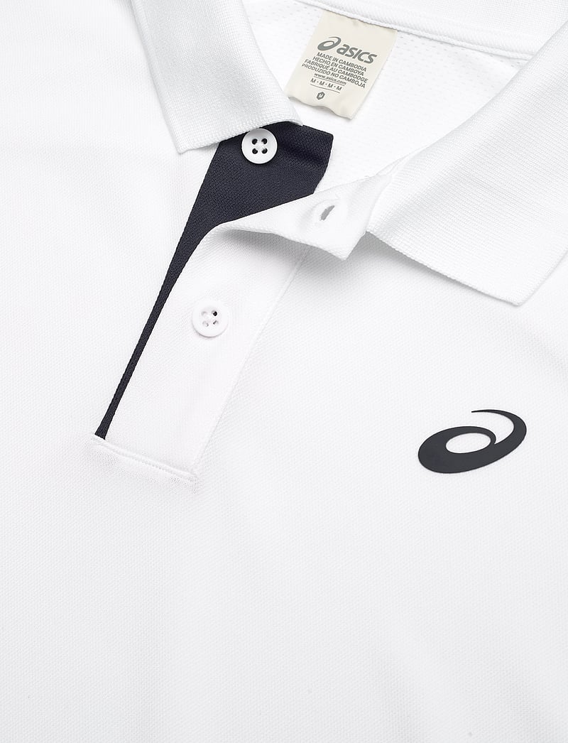 Asics - COURT POLO - polos - brilliant white - 2