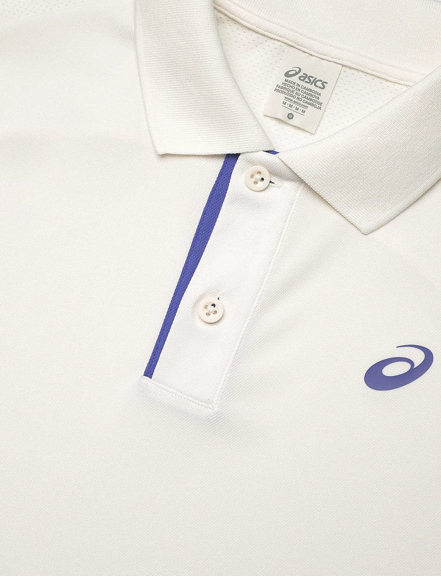 Asics - COURT POLO - poloshirts - cream - 2
