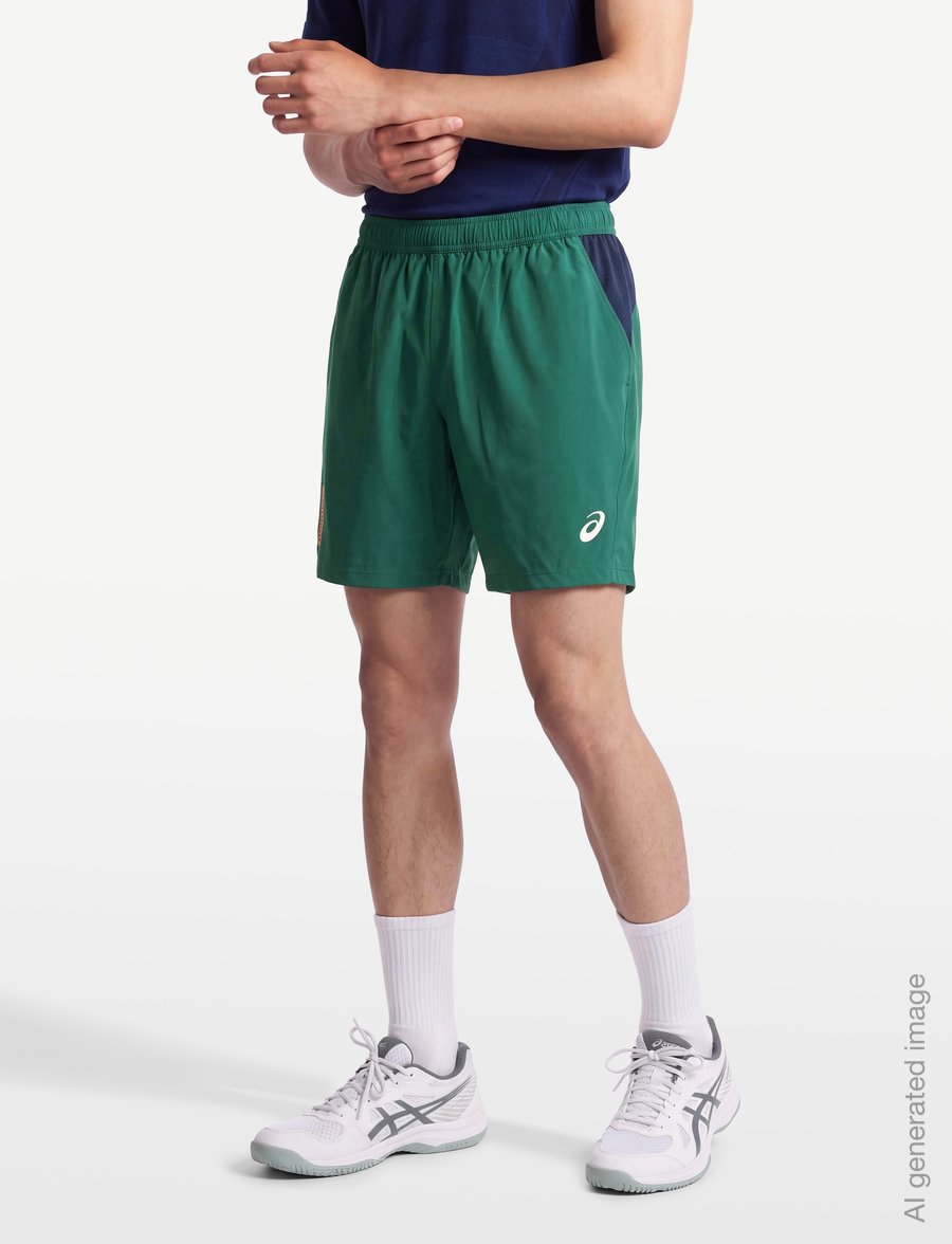 Asics - PADEL COURT 7IN SHORT - training shorts - jewel green - 3
