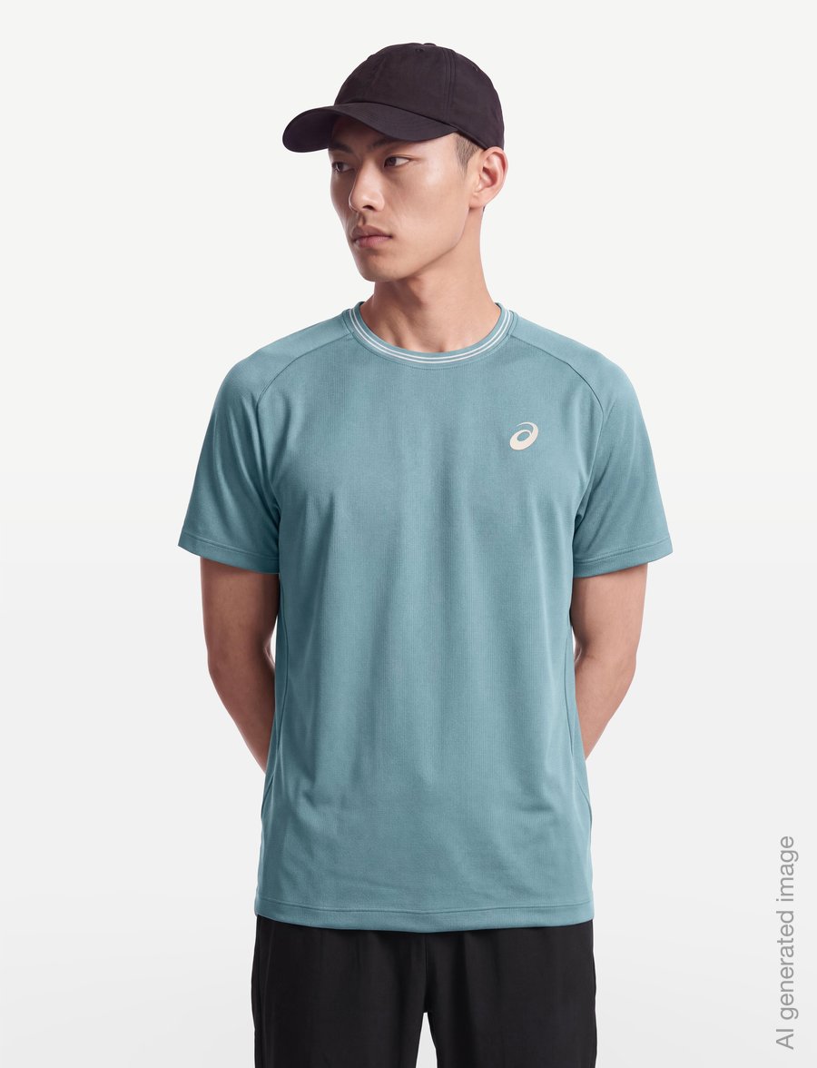 Asics - GAME SS TOP - t-shirts - foggy teal - 3