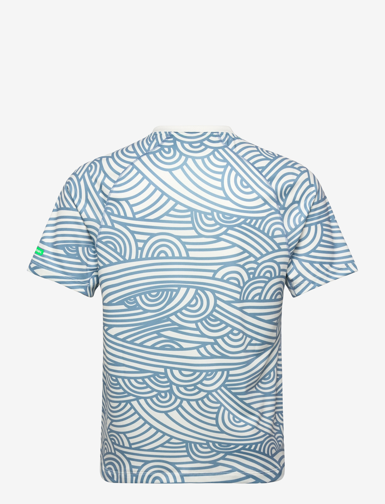 Asics - PADEL COURT ALL OVER PRINT SS TOP - t-shirts - cream/saba blue - 1