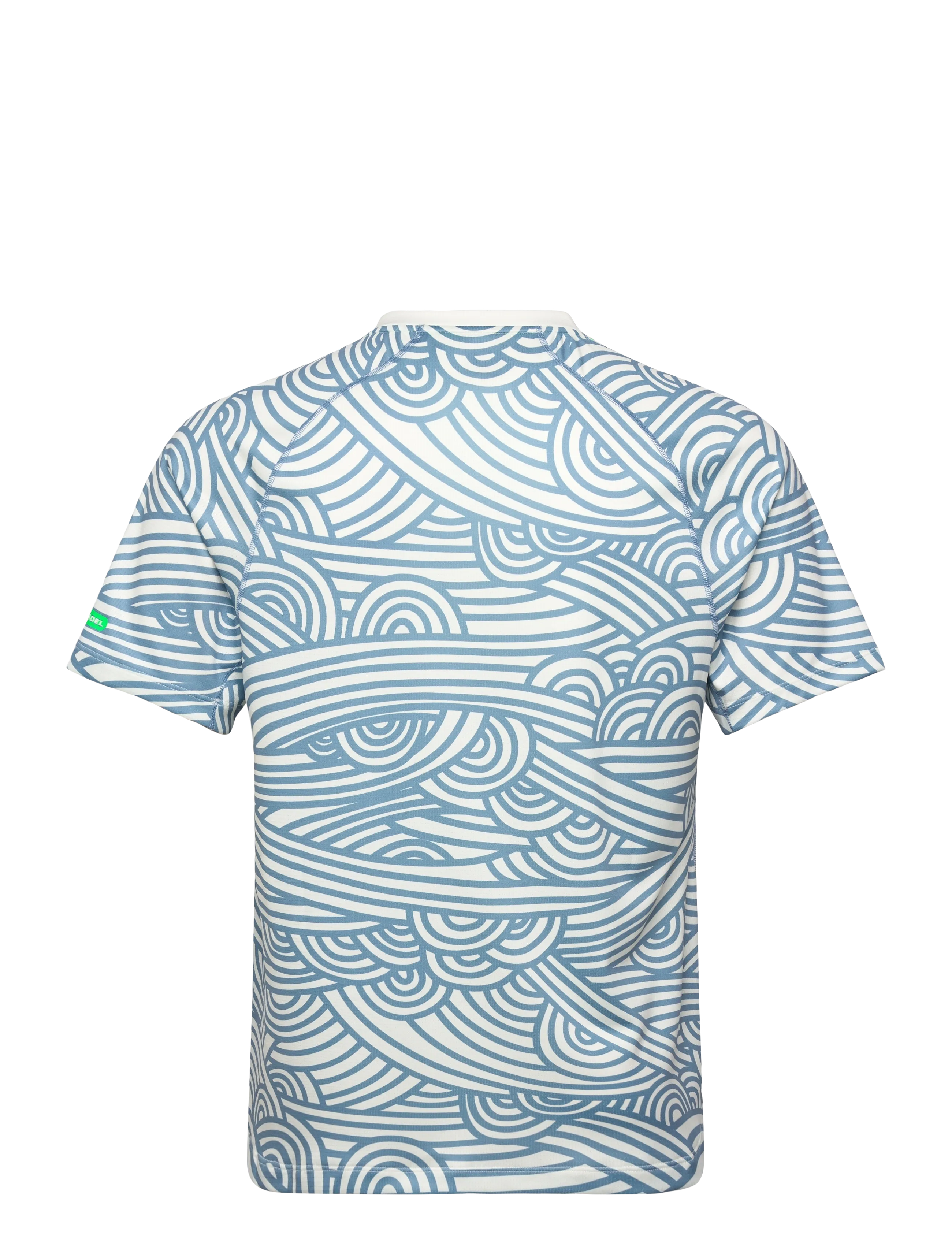 Asics - PADEL COURT ALL OVER PRINT SS TOP - t-shirts - cream/saba blue - 1