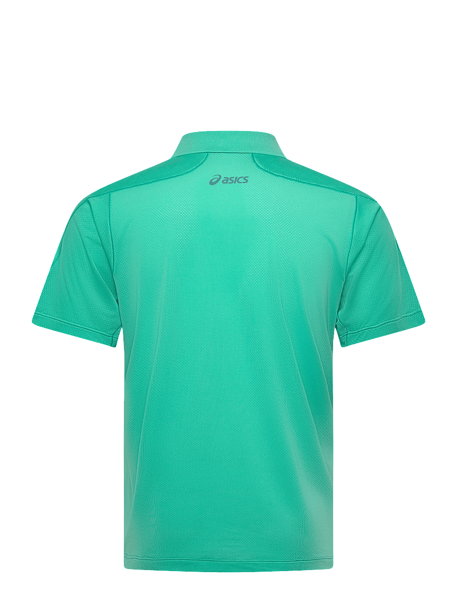 Asics - MATCH JACQUARD POLO SS TOP - poloshirts - aurora green - 1