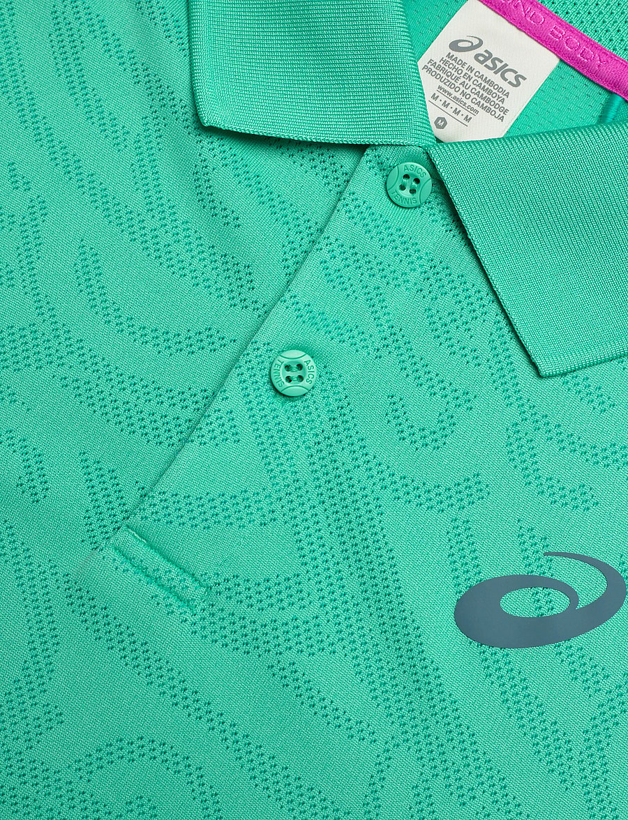 Asics - MATCH JACQUARD POLO SS TOP - poloshirts - aurora green - 2