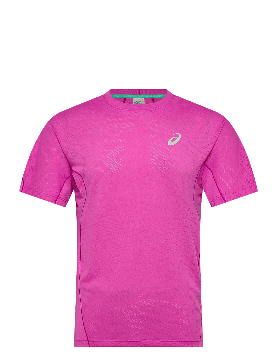 Asics - MATCH JACQUARD SS TOP - t-shirts - digital sakura - 0