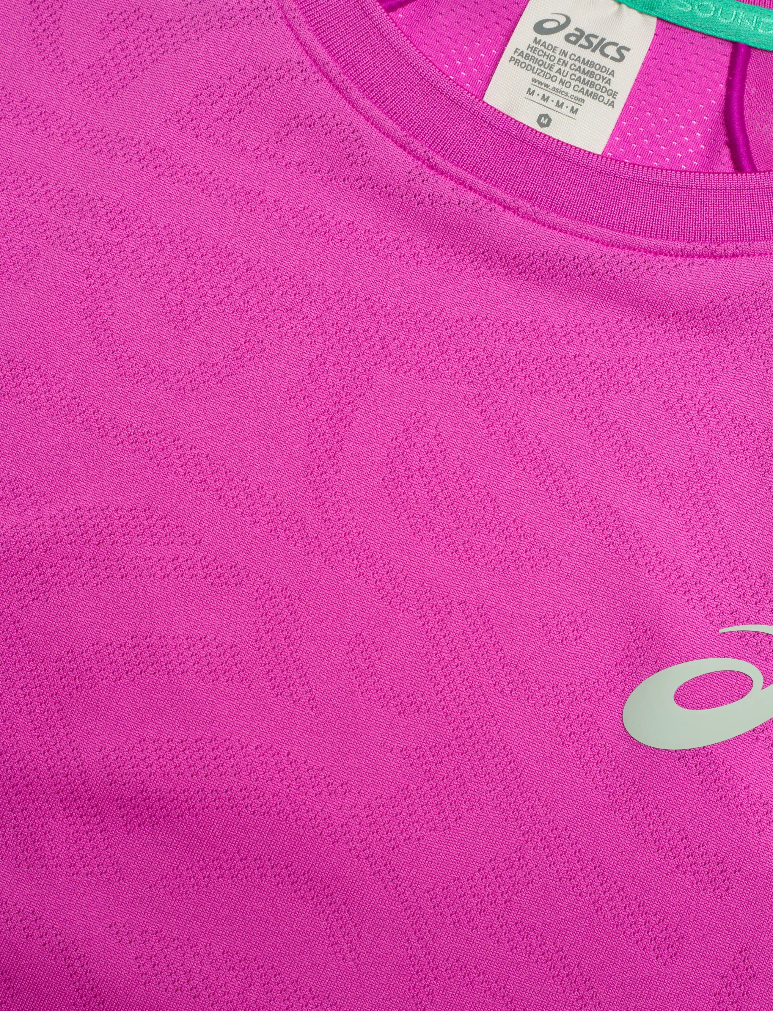 Asics - MATCH JACQUARD SS TOP - t-shirts - digital sakura - 2