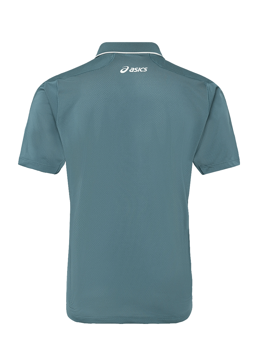 Asics - MATCH JACQUARD POLO SS TOP - foggy teal - 1