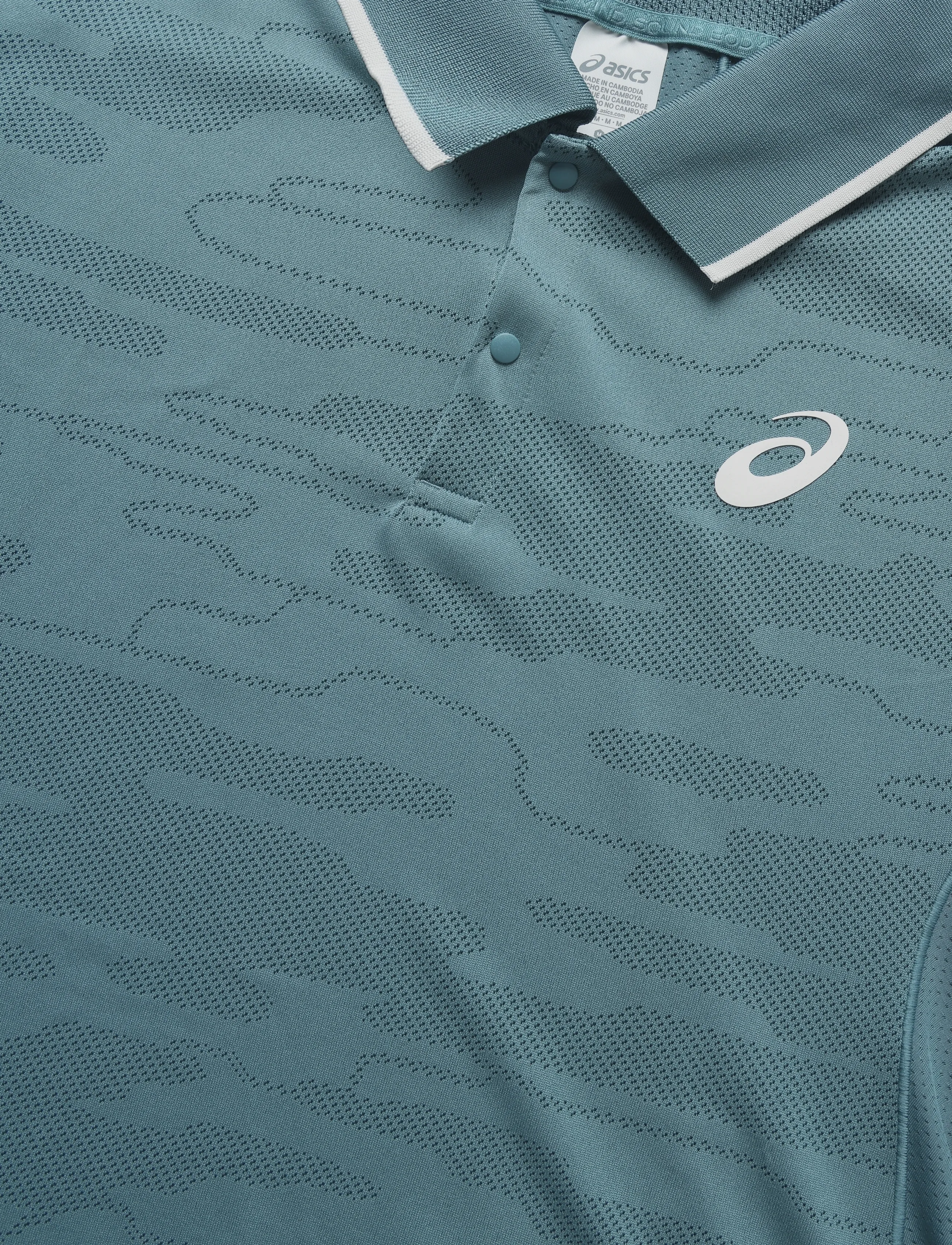 Asics - MATCH JACQUARD POLO SS TOP - foggy teal - 2