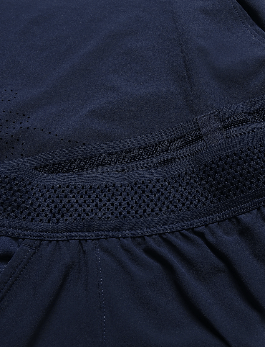 Asics - MATCH LASER CUT 7IN SHORT - trainingsshorts - midnight - 2