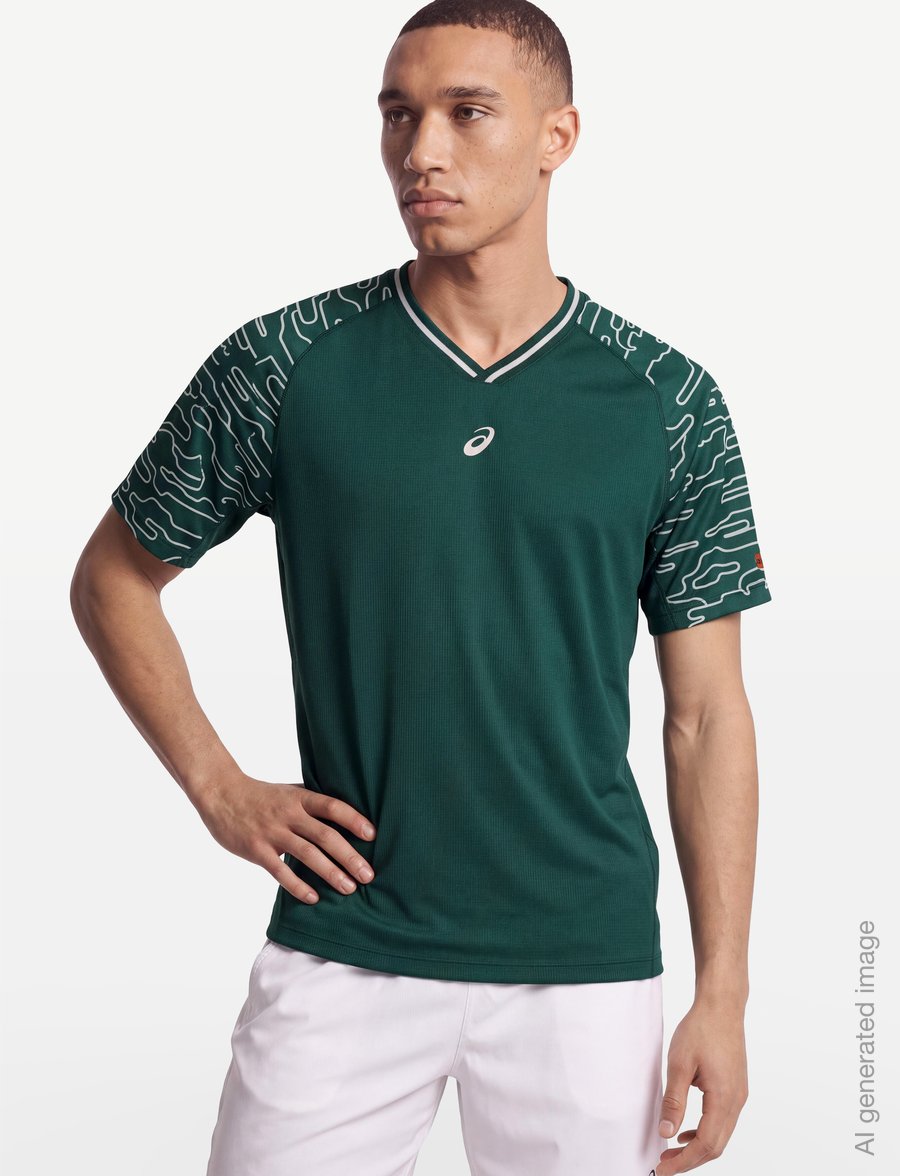 Asics - PADEL COURT SS TOP - t-shirts - jewel green - 3