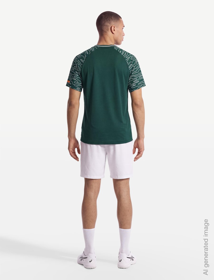 Asics - PADEL COURT SS TOP - t-shirts - jewel green - 4