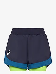 Asics - WOMEN MATCH SHORT - sports shorts - midnight/hazard green - 0