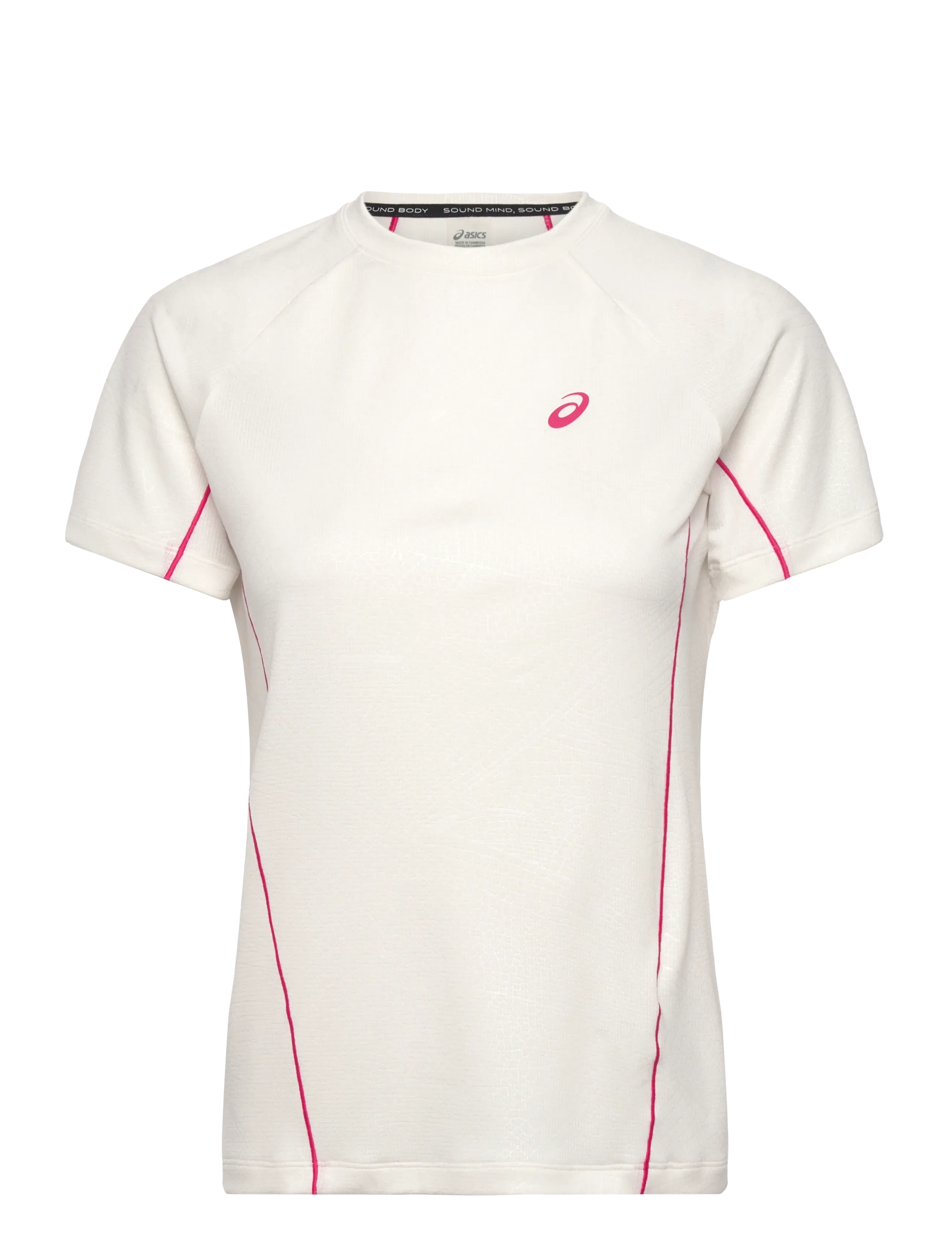 Asics Game All Over Print Ss Top, XS, White, Sports Overdele & T-shirts > Sport Shirts, Dame