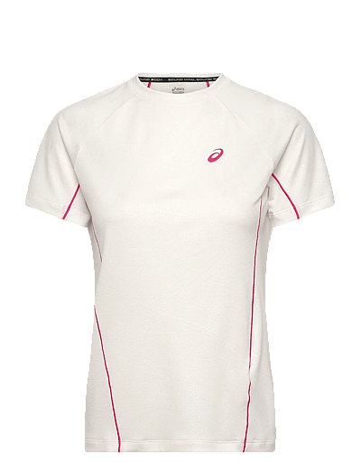 Asics GAME ALL OVER PRINT SS TOP - T-Shirts - CREAM / white
