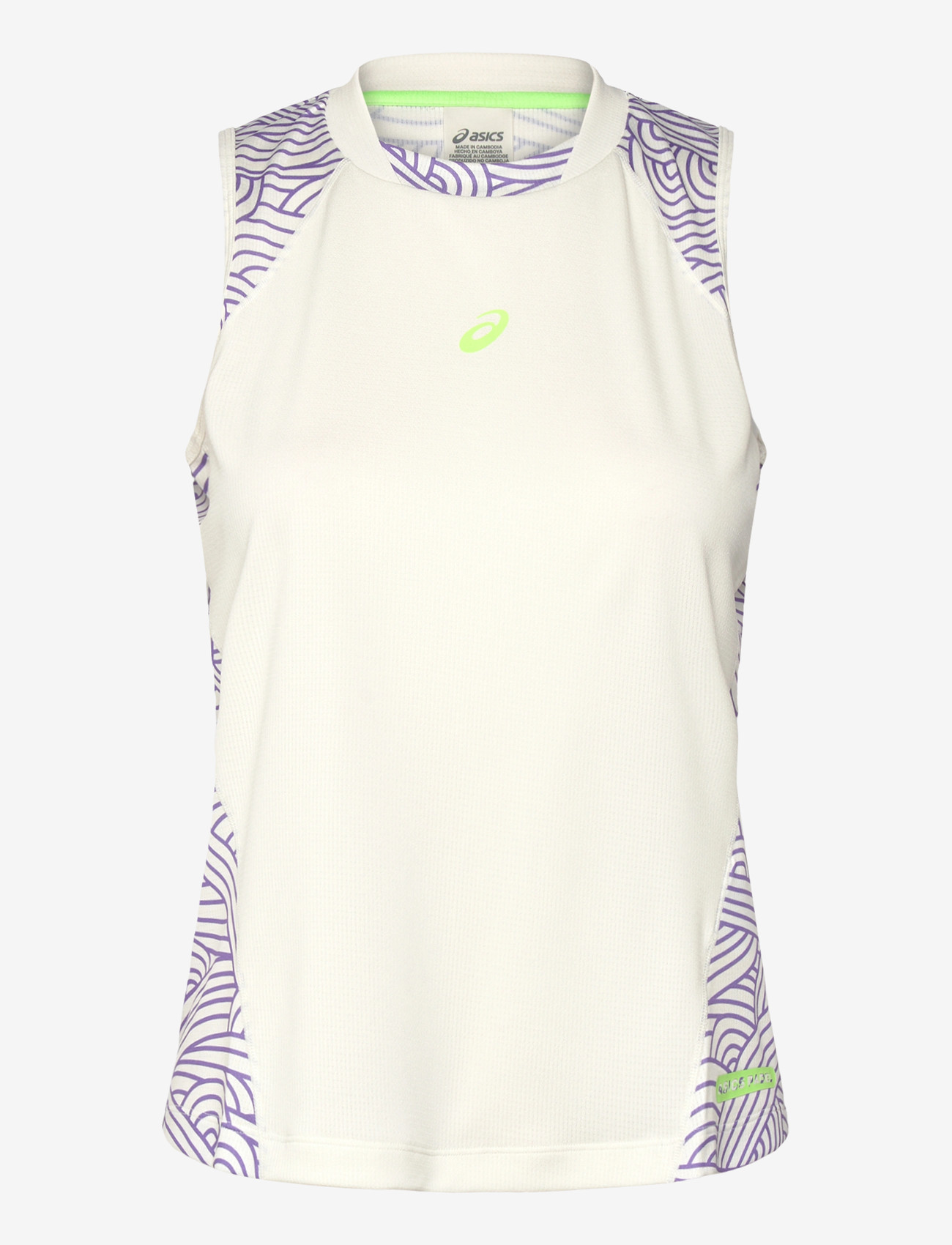 Asics - PADEL COURT ALL OVER PRINT TANK - linnen - cream/amethyst - 0