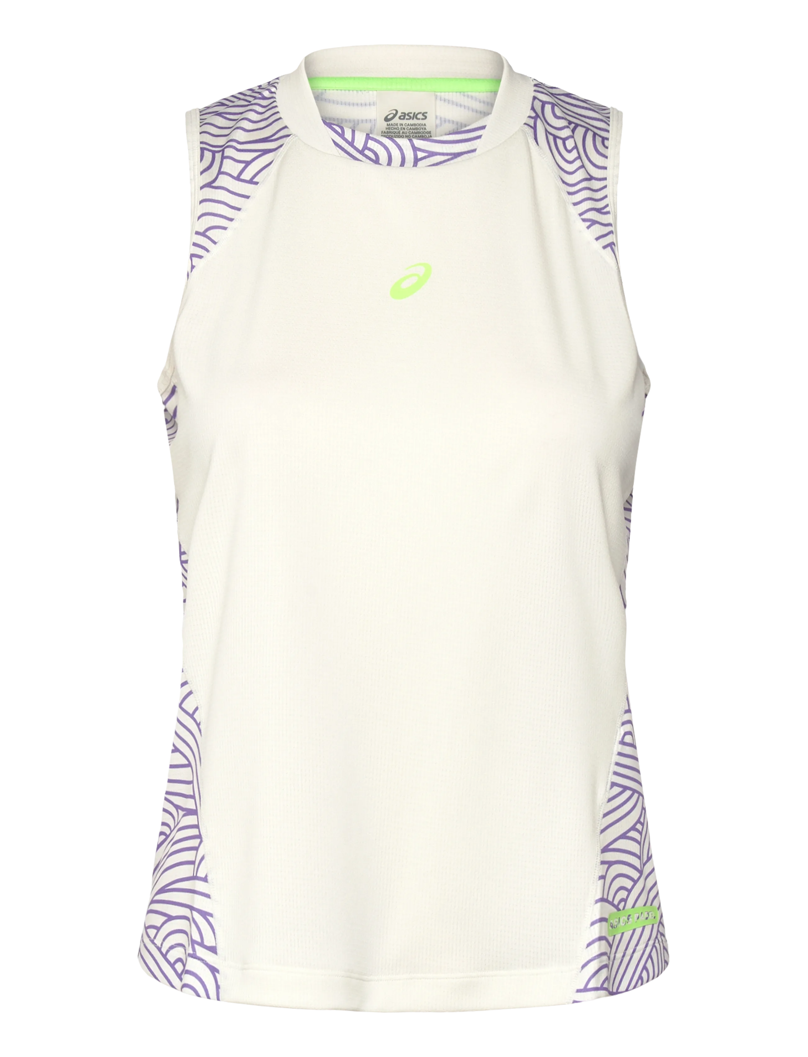 PADEL COURT ALL OVER PRINT TANK - CREAM/AMETHYST
