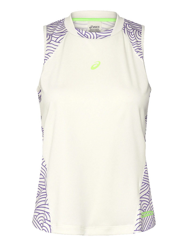 Asics - PADEL COURT ALL OVER PRINT TANK - tank tops - cream/amethyst - 0