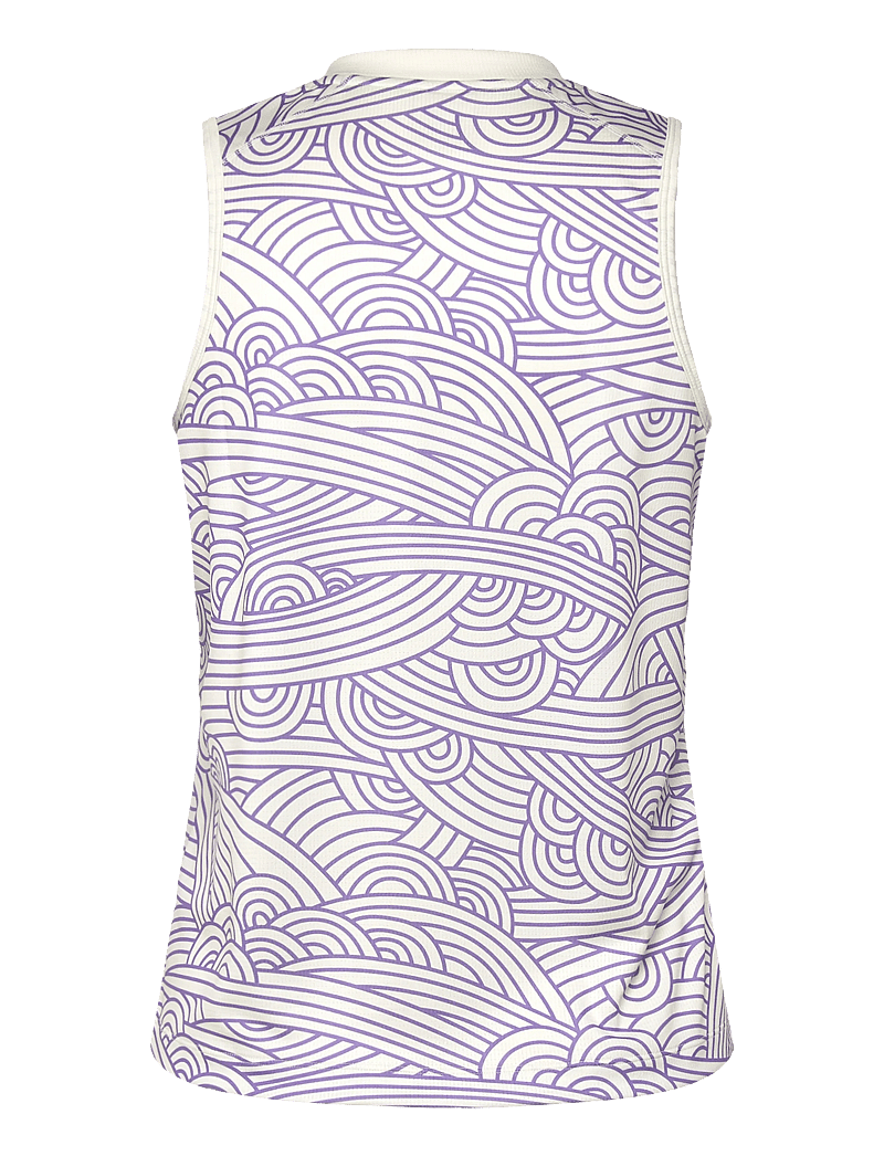 Asics - PADEL COURT ALL OVER PRINT TANK - tank tops - cream/amethyst - 1