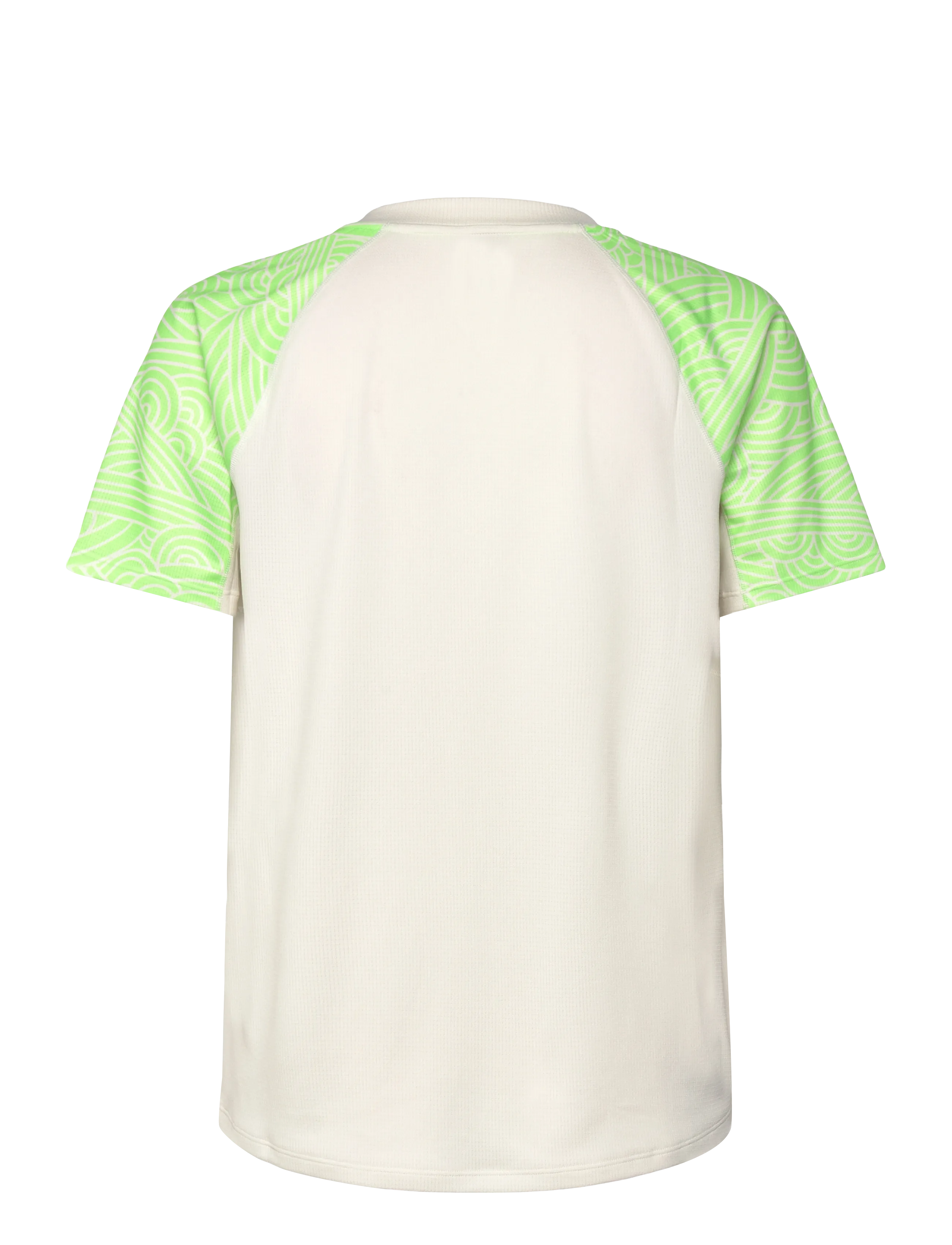 Asics - PADEL COURT ALL OVER PRINT SS TOP - t-shirts - cream/illuminate green - 1