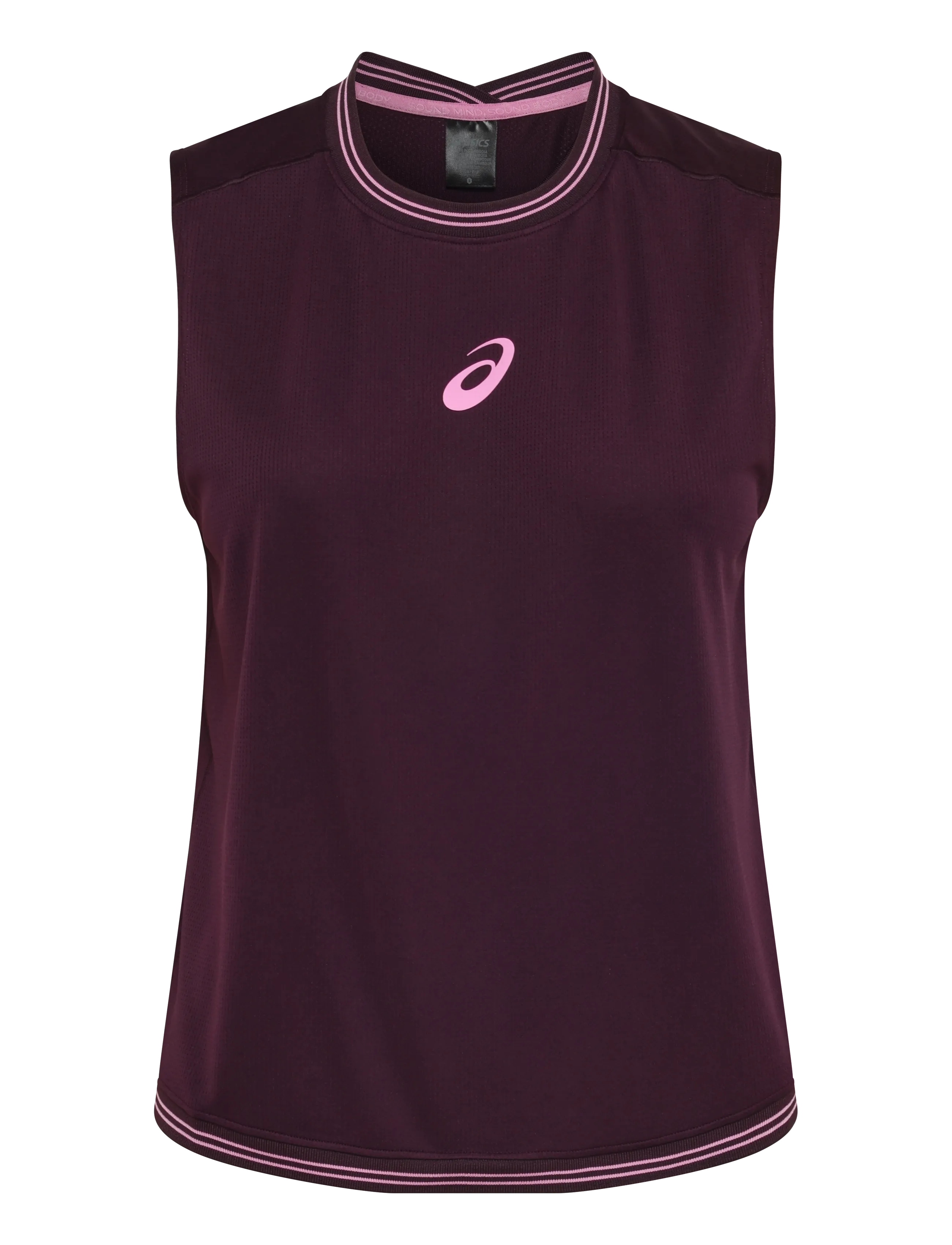 Asics Game Sleeveless Top, Kvinder, Ærmeløs Top, Bordeaux, Str: XL