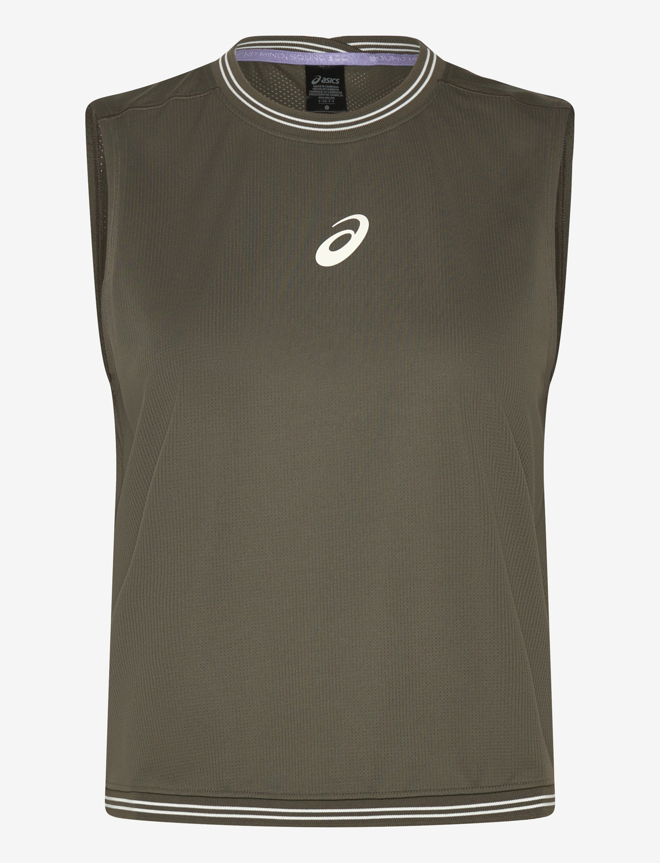 Asics - GAME SLEEVELESS TOP - Õlapaeltega pluusid - dark olive - 0
