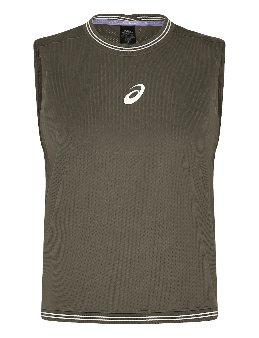 Asics - GAME SLEEVELESS TOP - treenitopit - dark olive - 0