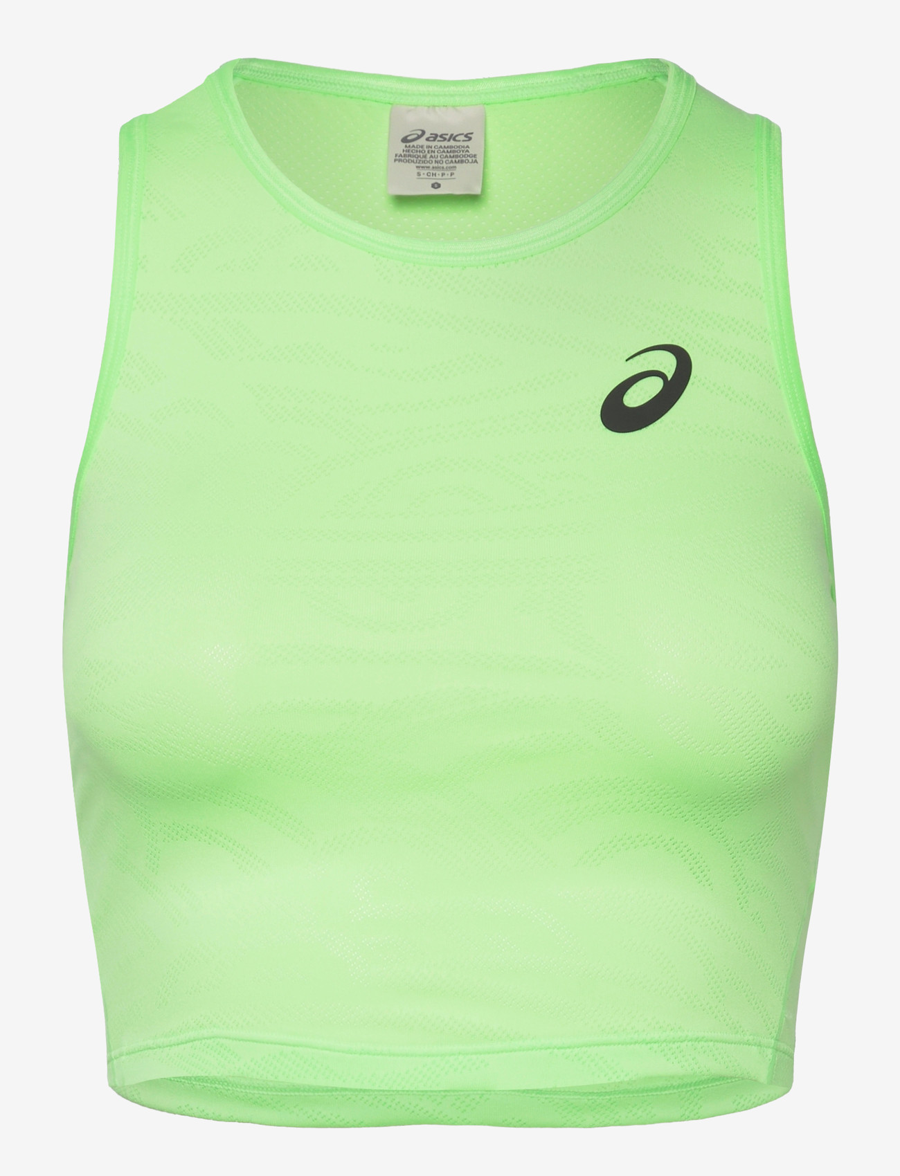 Asics - MATCH JACQUARD CROP TOP - crop tops - illuminate green - 0