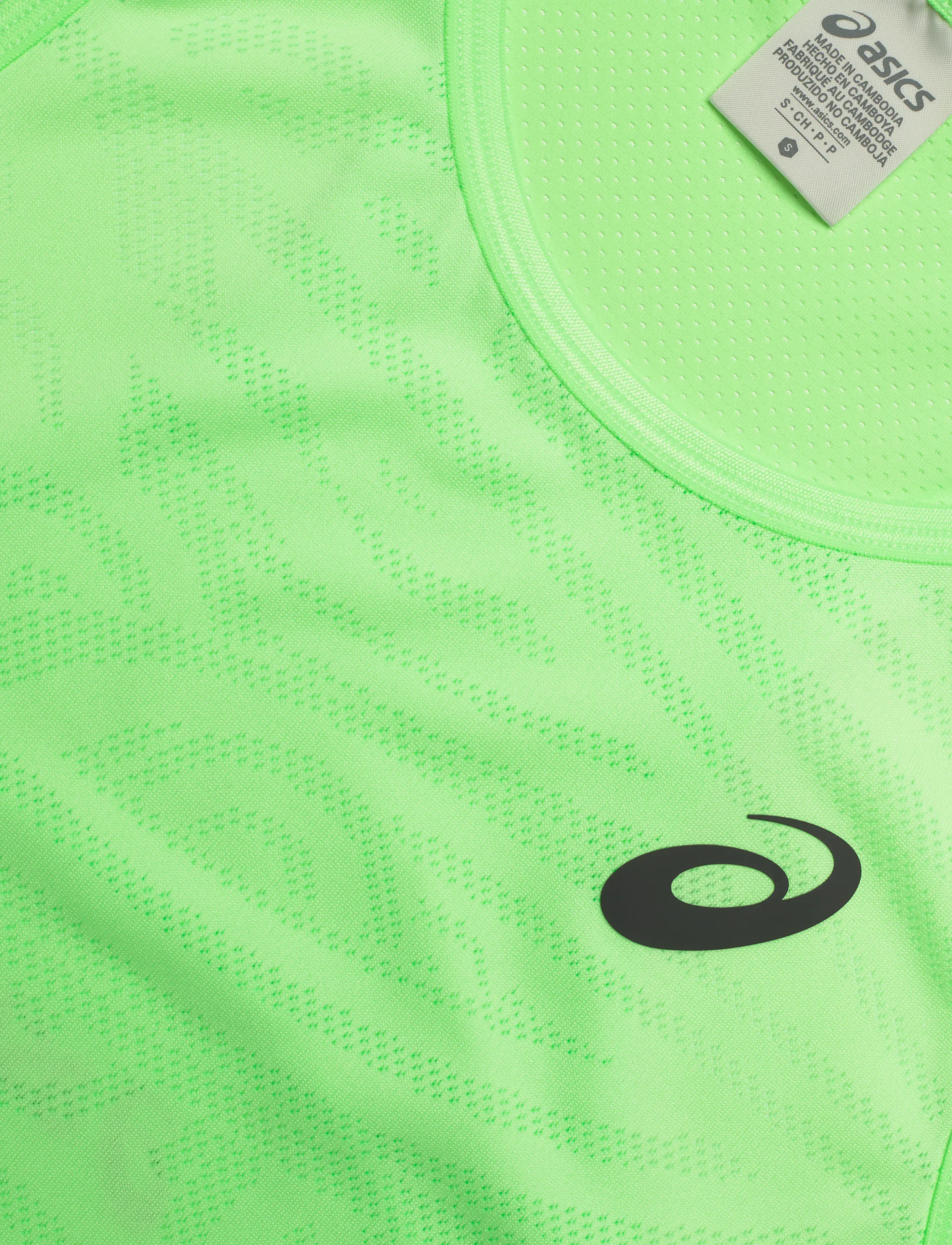 Asics - MATCH JACQUARD CROP TOP - crop-tops - illuminate green - 2