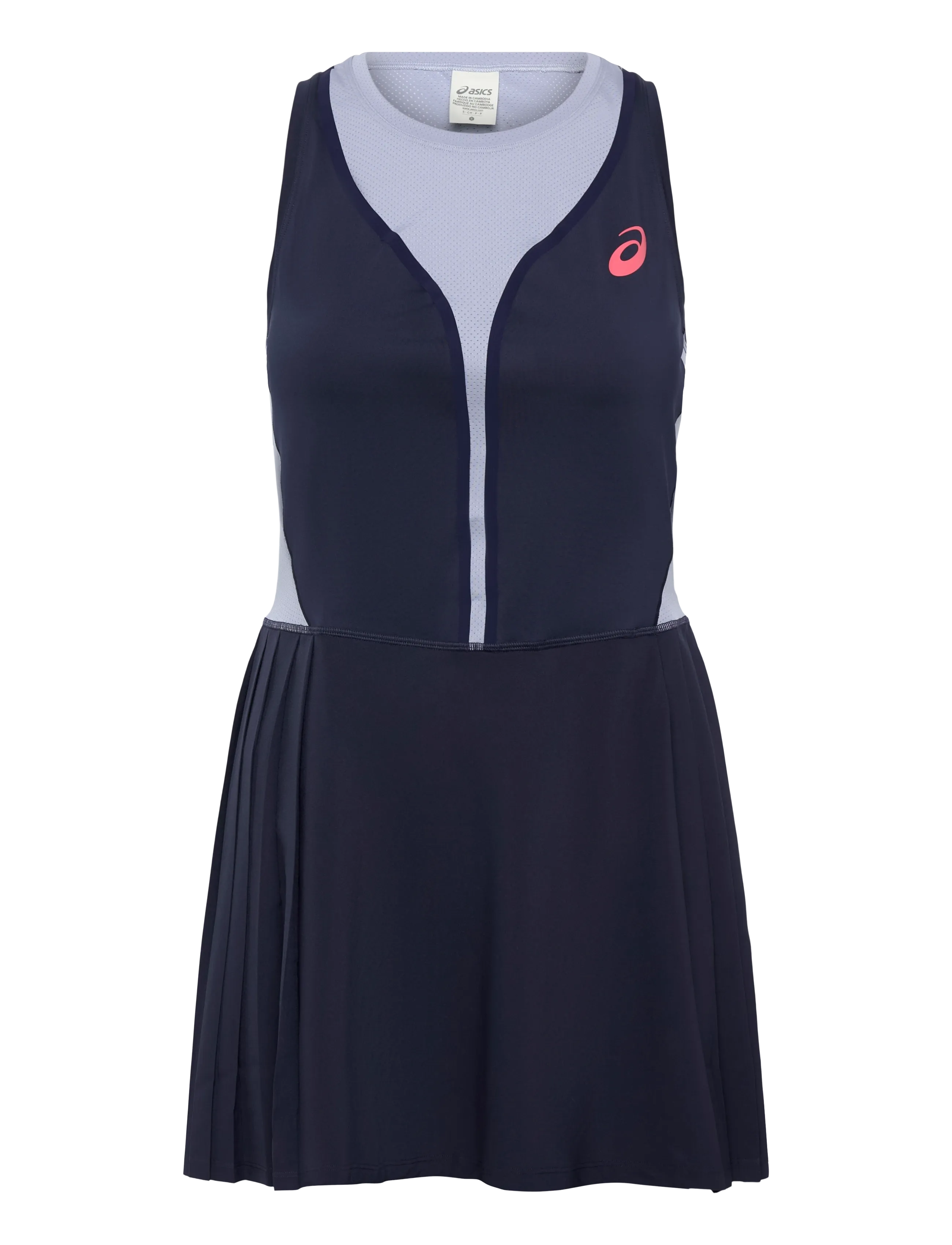 Asics Match Pleat Dress, M, Sport Kleider & Röcke, Blau - Dresses, Frauen