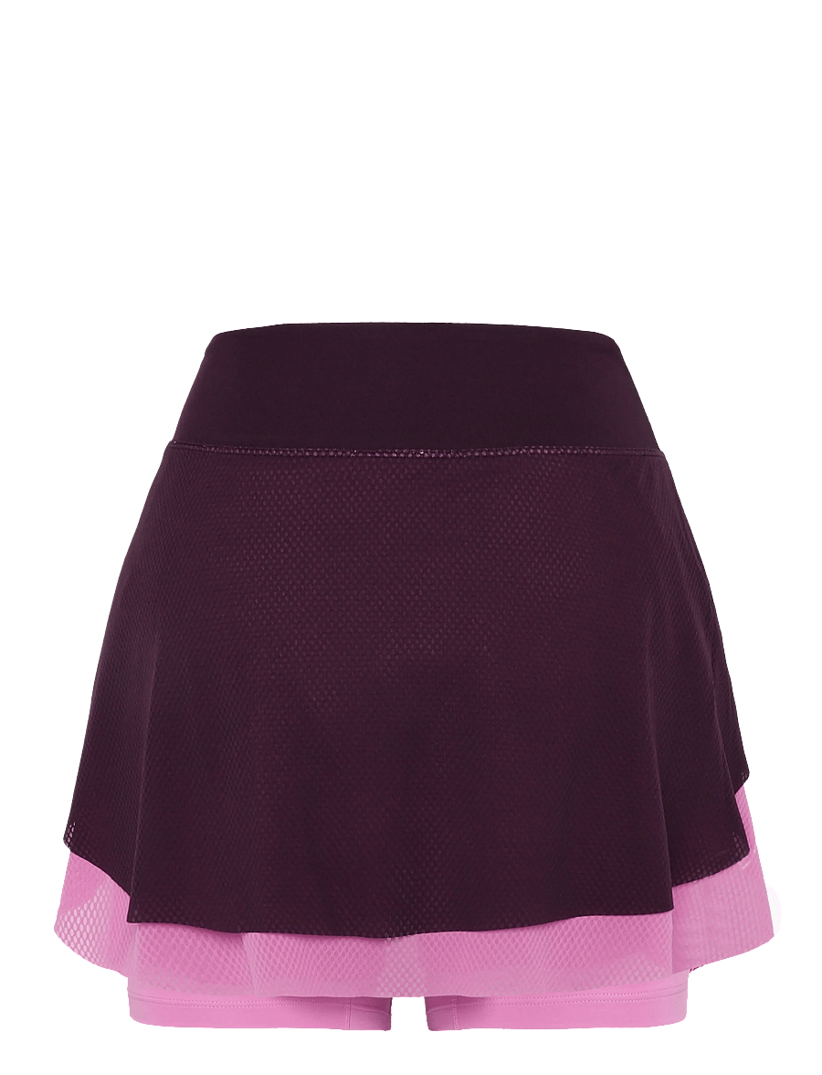 Asics - MATCH MESH SKIRT - dark aubergine/bubblegum - 1