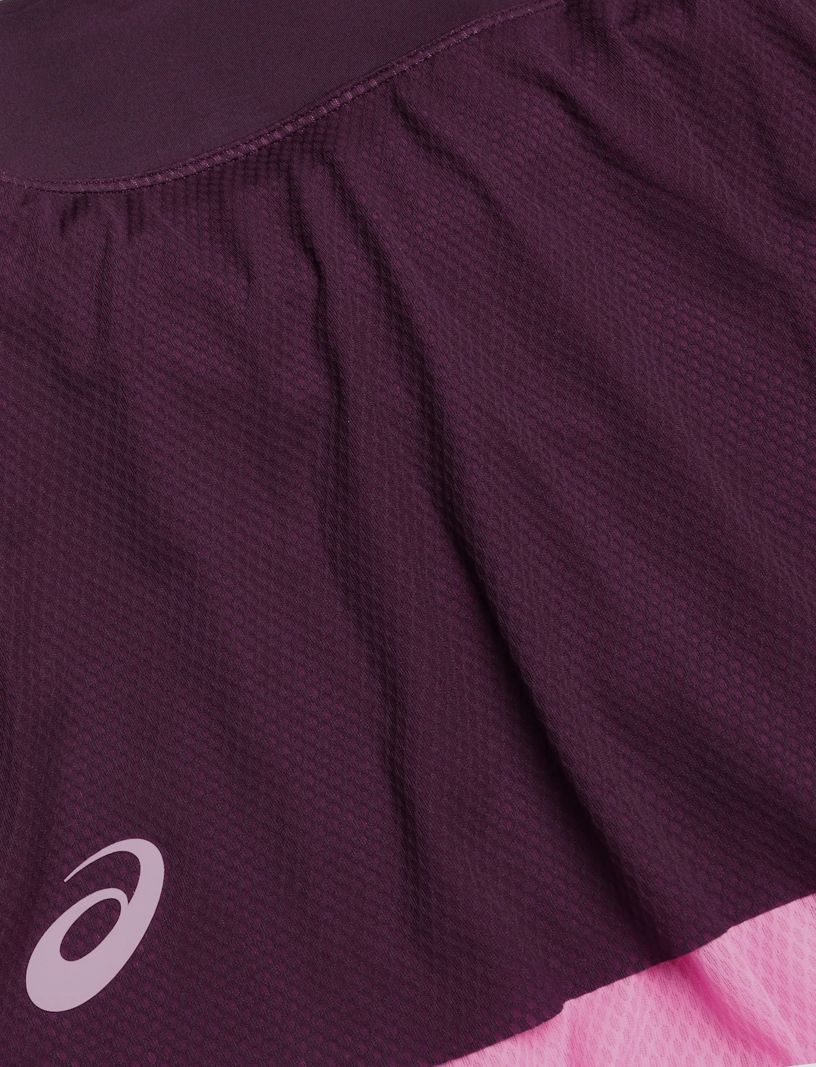 Asics - MATCH MESH SKIRT - dark aubergine/bubblegum - 2