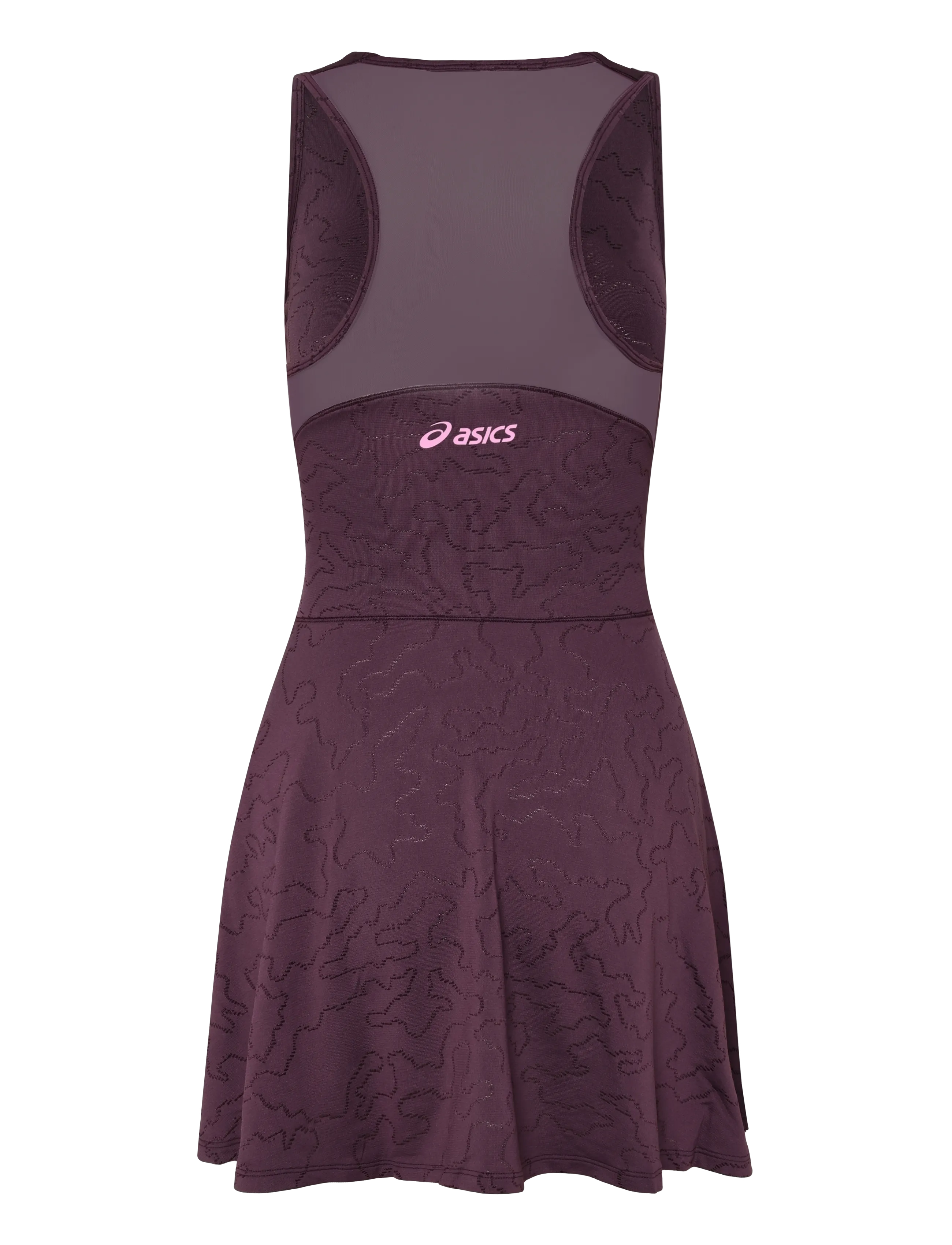 Asics - MATCH JACQUARD DRESS - klänningar & kjolar - dark aubergine - 1