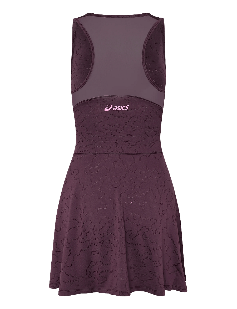 Asics - MATCH JACQUARD DRESS - klänningar & kjolar - dark aubergine - 1