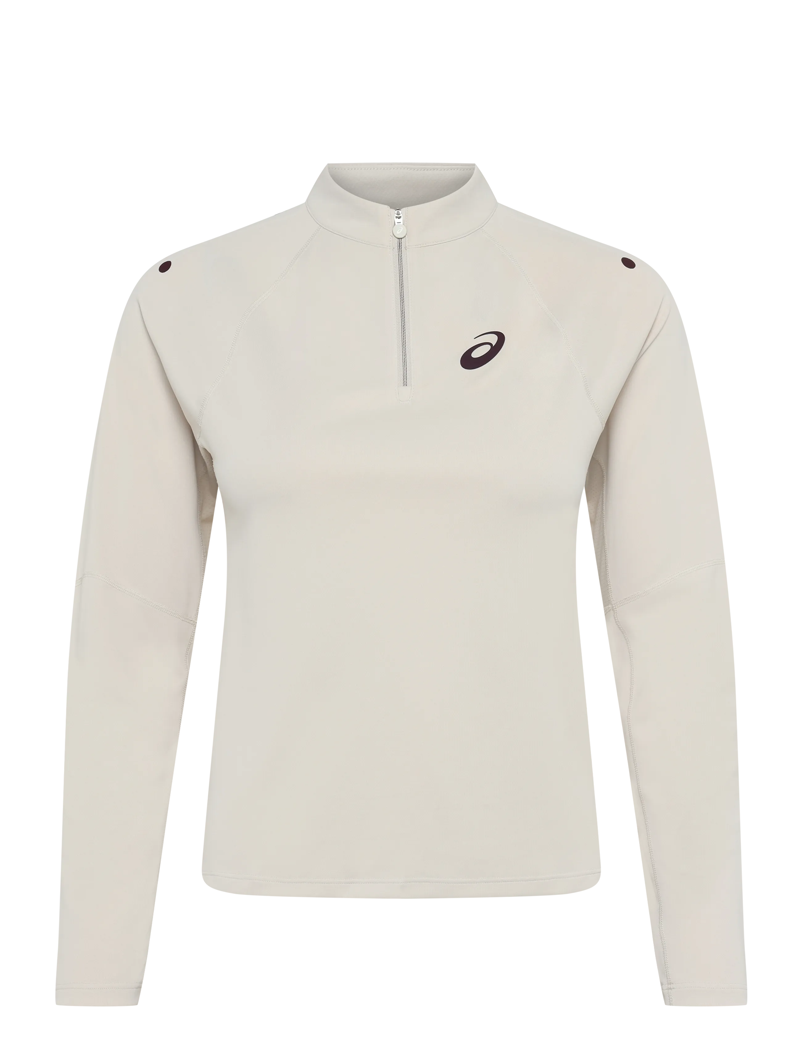 Asics MATCH 1/2 ZIP LS TOP - Langarmshirts - SOFT OAT / cream