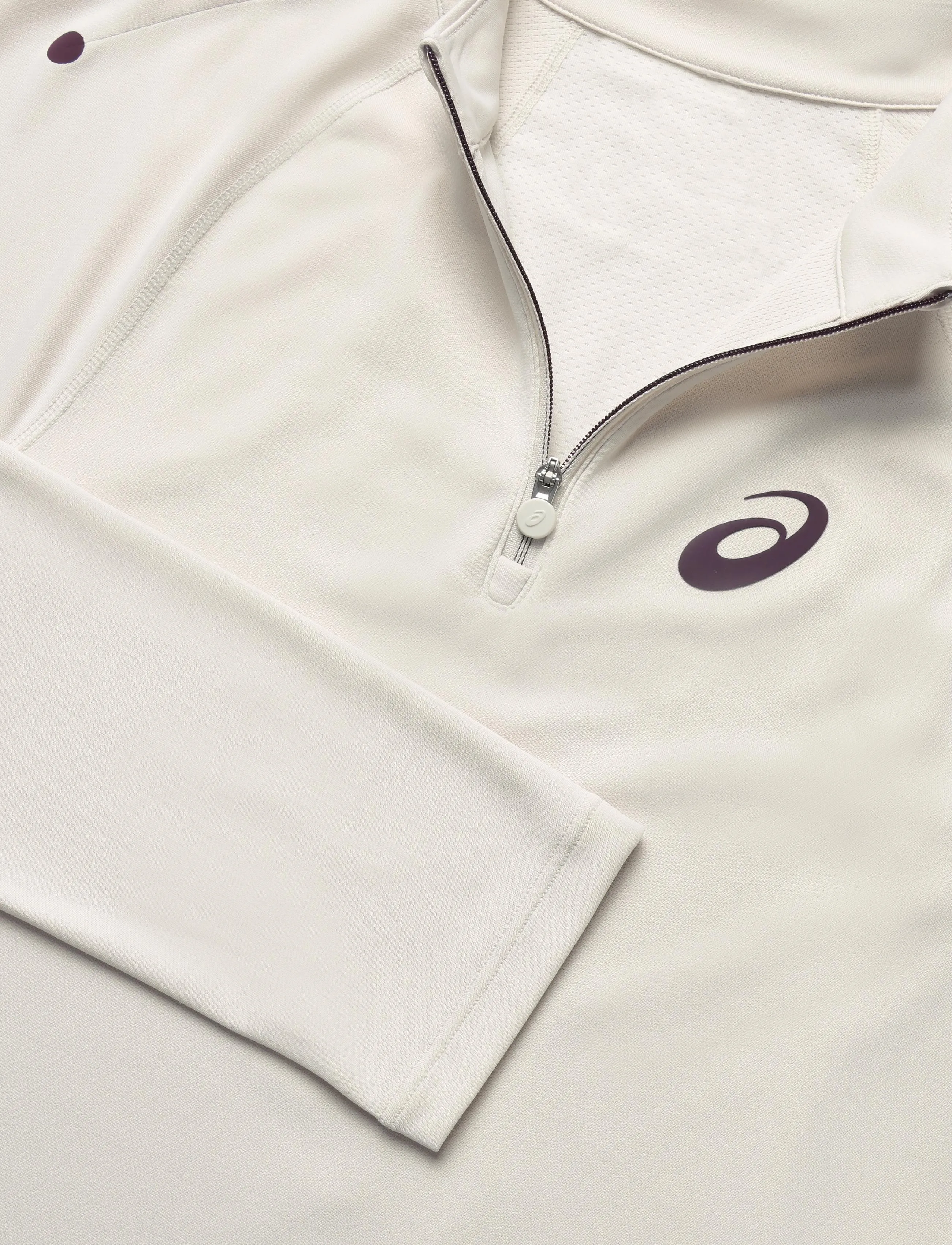 Asics - MATCH 1/2 ZIP LS TOP - langarmshirts - soft oat - 2